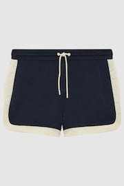 Reiss Navy/White Surf Drawstring Contrast Swim Shorts - Image 2 of 7