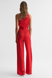 Reiss Red Eliza Off-The-Shoulder Jumpsuit - Image 5 of 5