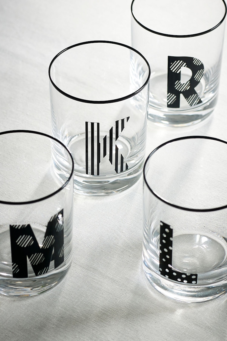 Clear Monogram Tumbler Glass - Image 2 of 8