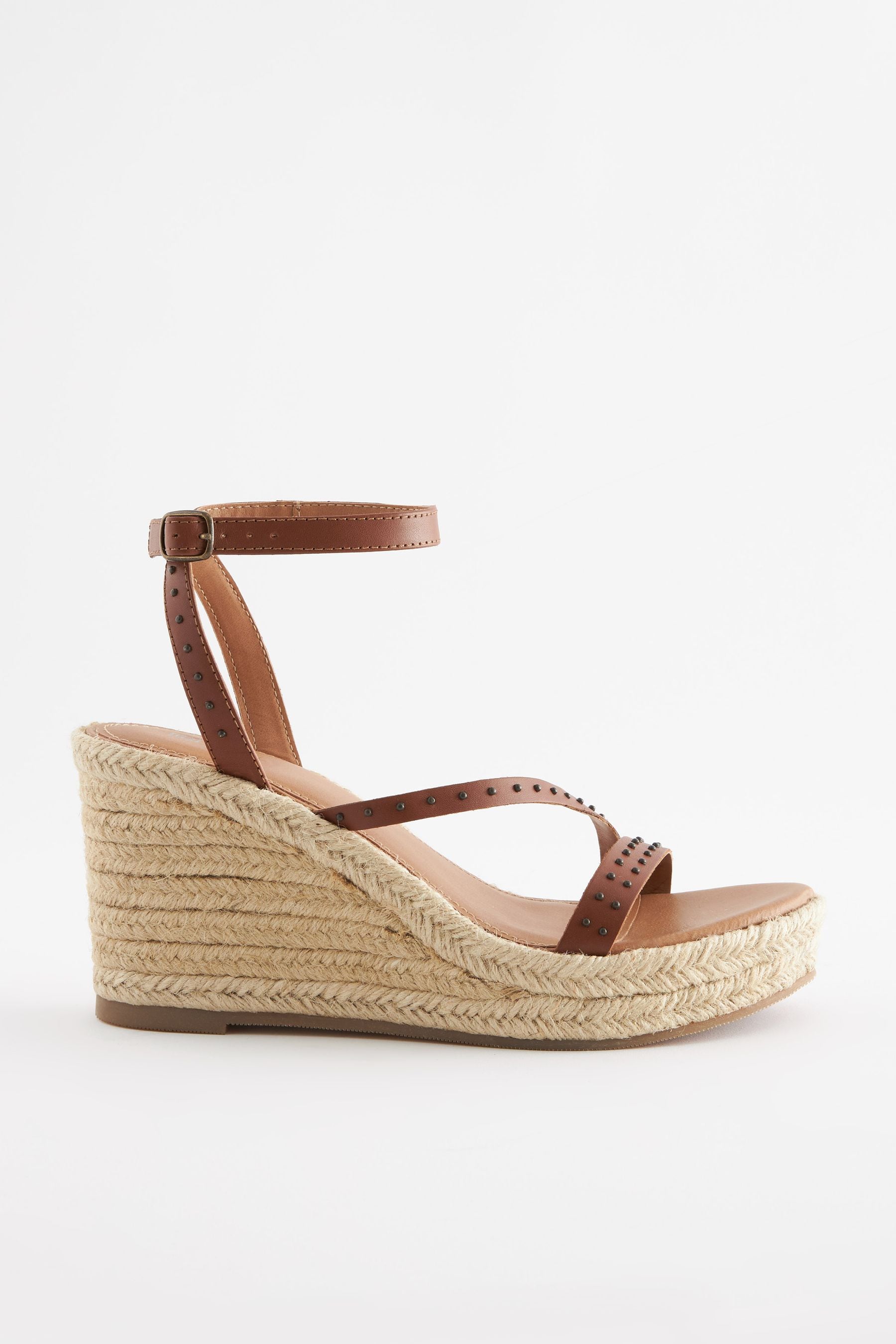 Next tan wedge sandals discount