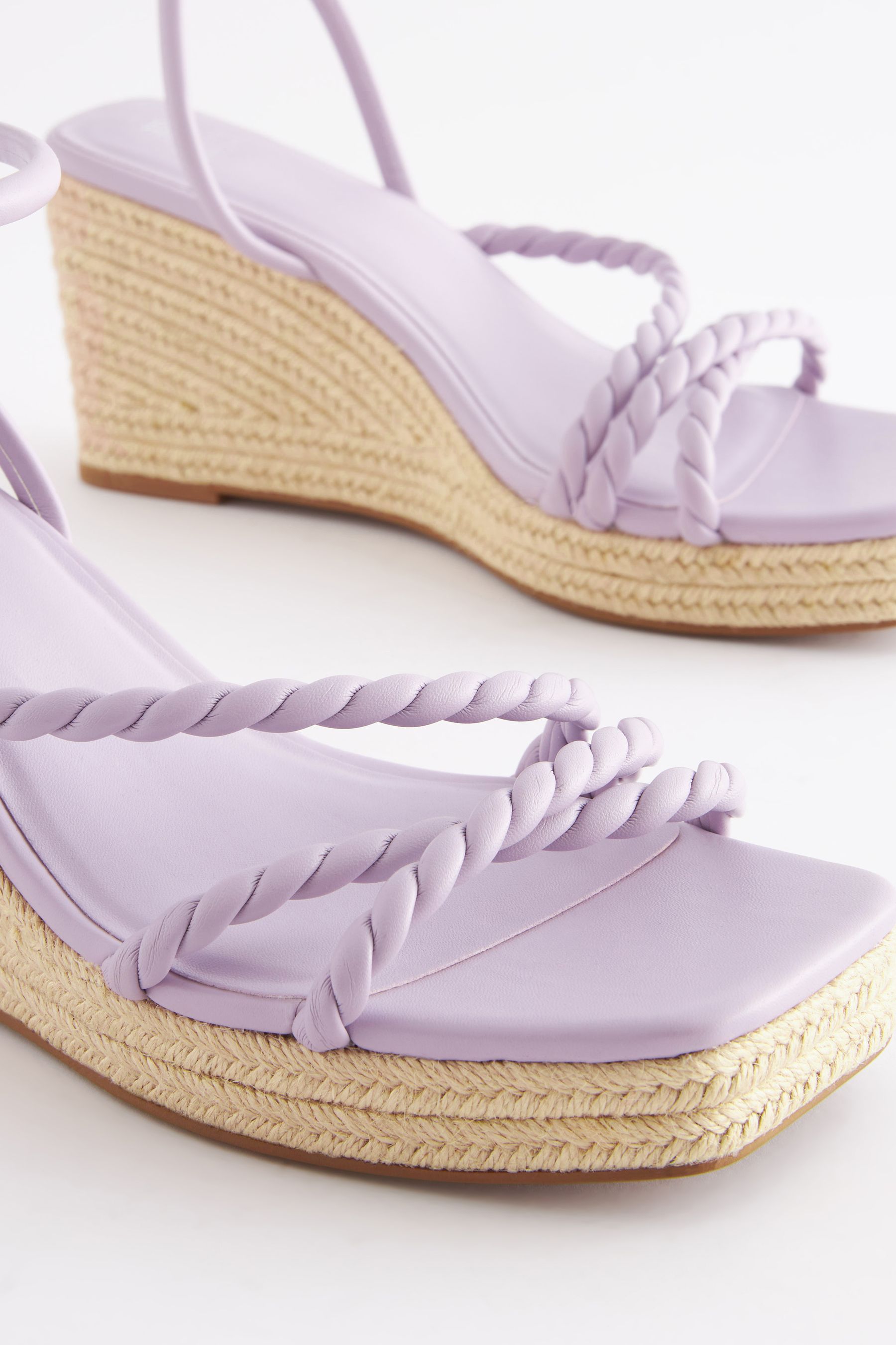 Purple wedge flip flops hotsell