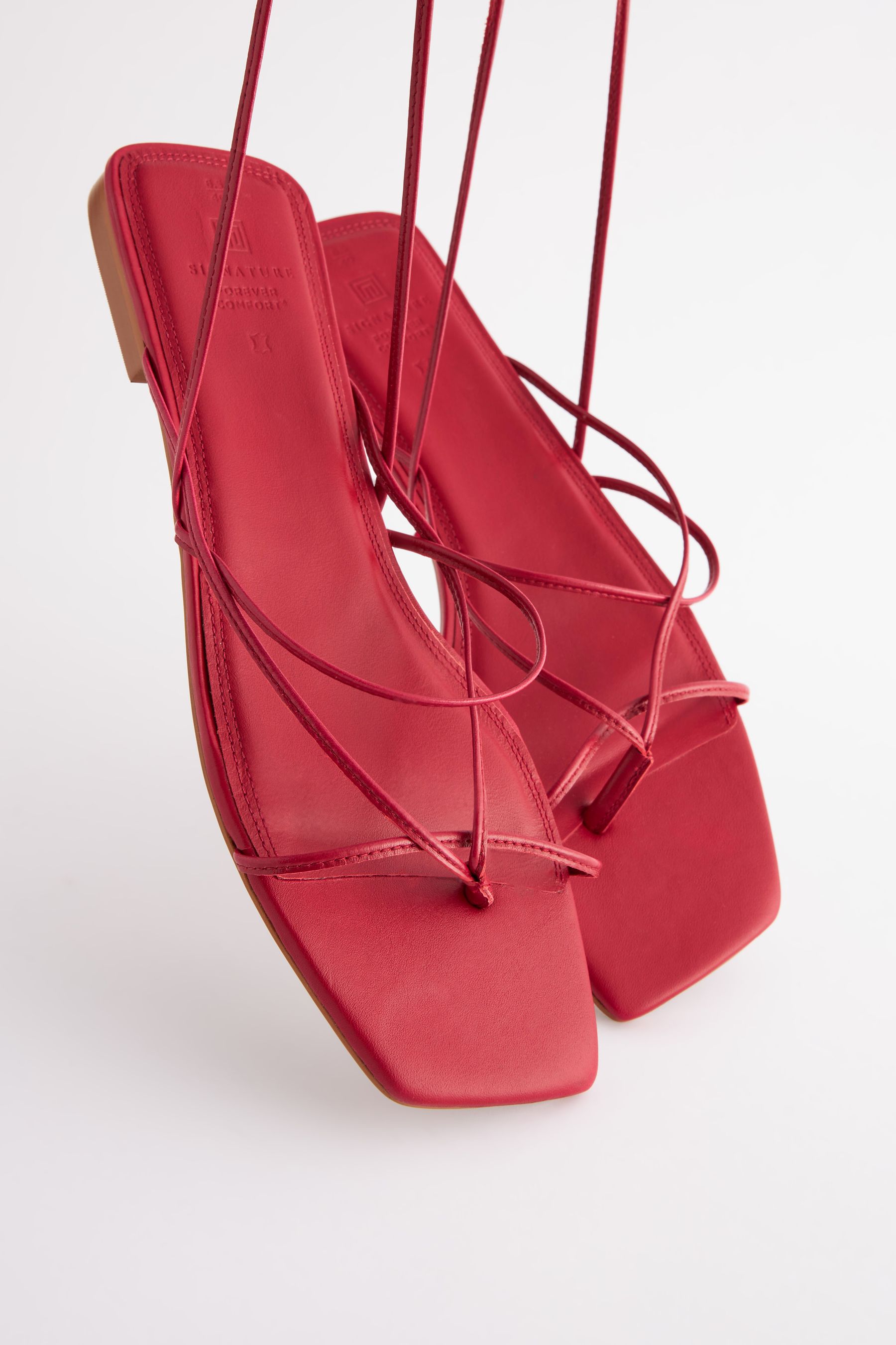 Red flat sandals uk new arrivals