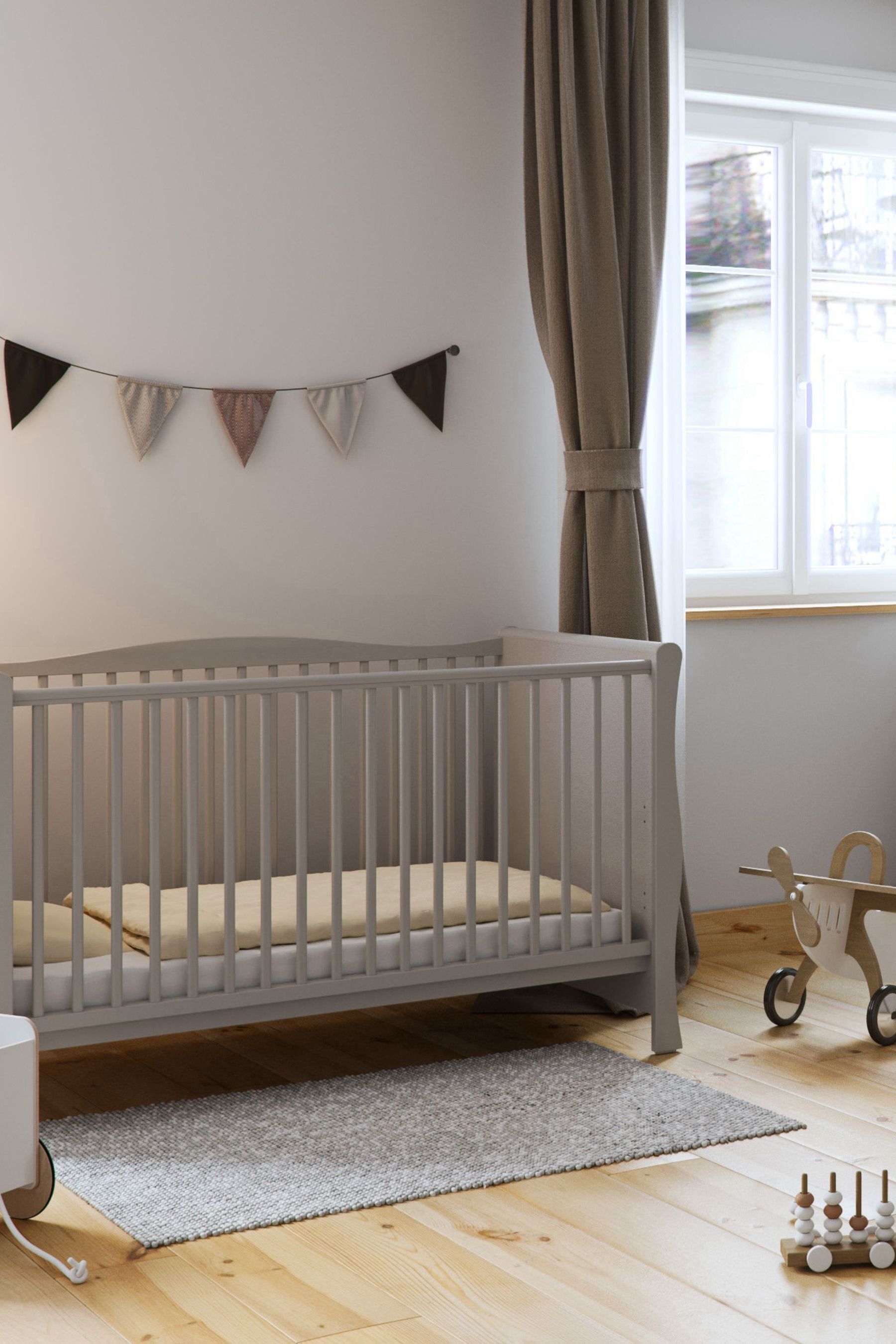 Little acorns sleigh cot bed best sale