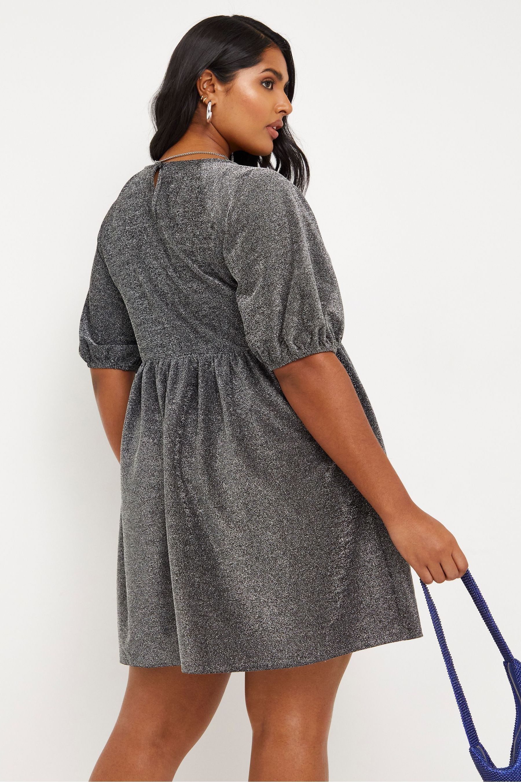 Simply be silver dress outlet