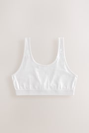 White Scoop Crop Tops With Back Fastening 2 Pack (7-16yrs) - Image 2 of 4