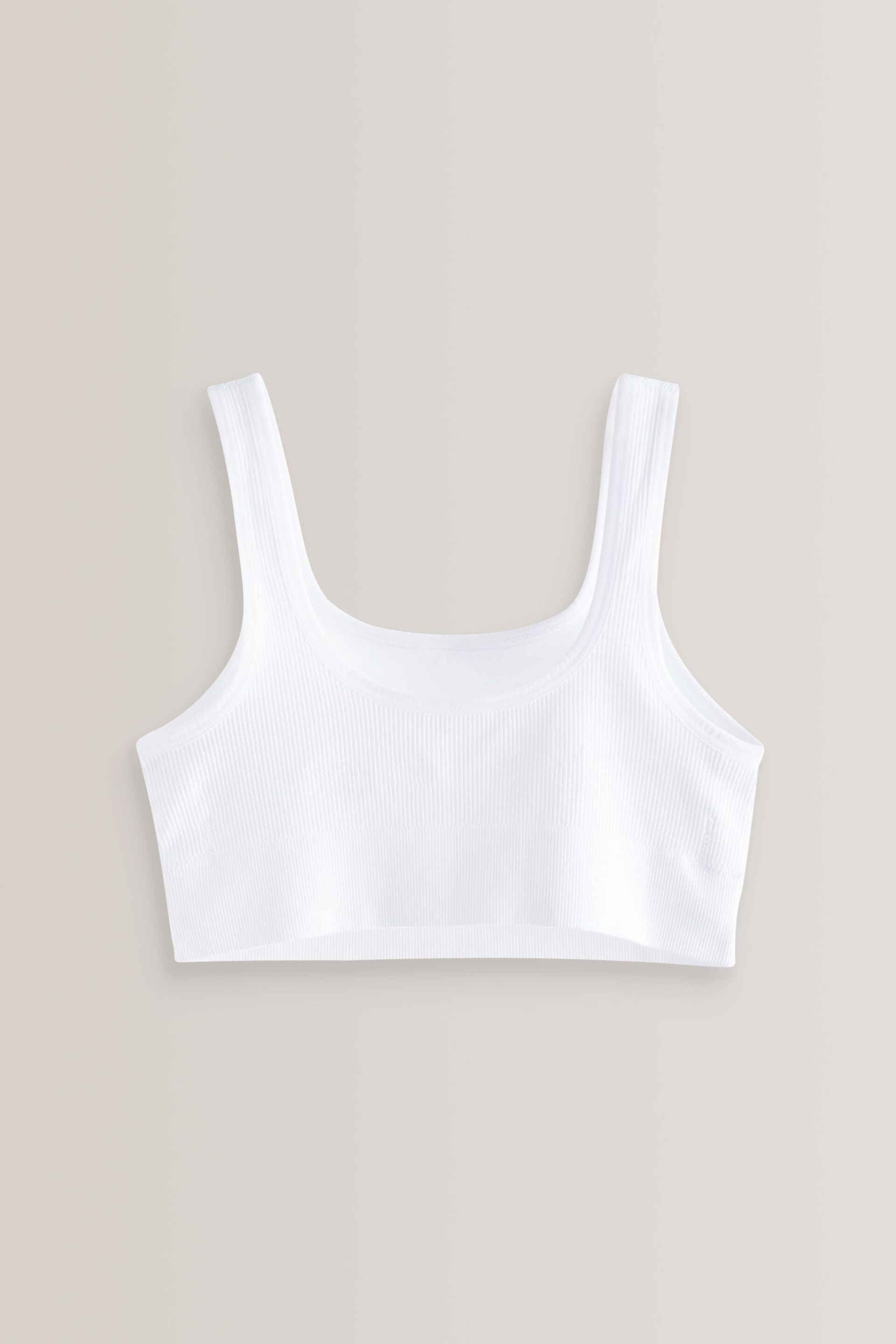 White Seamfree Crop Top 1 Pack (7-16yrs) - Image 2 of 3