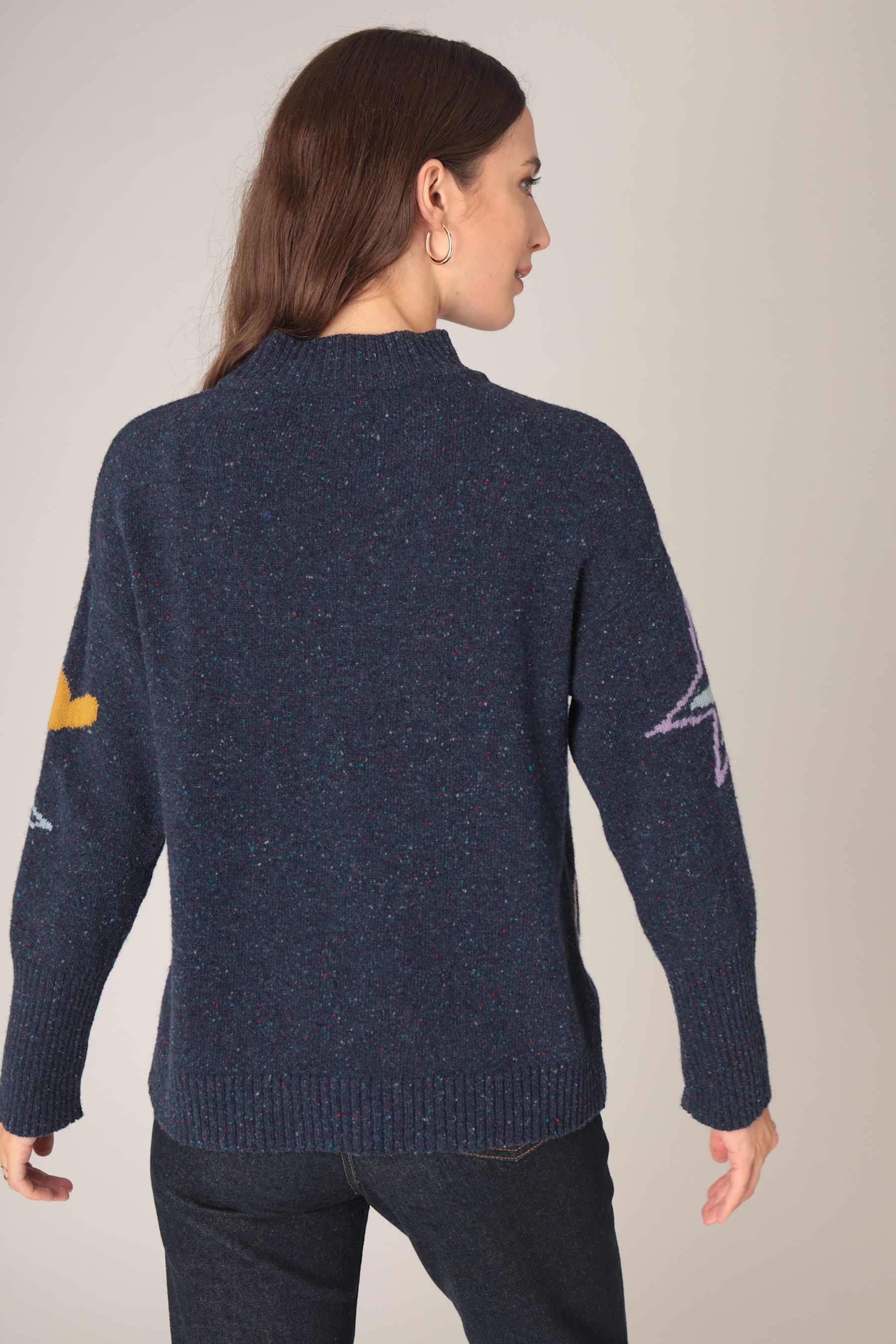 Next navy heart jumper shop