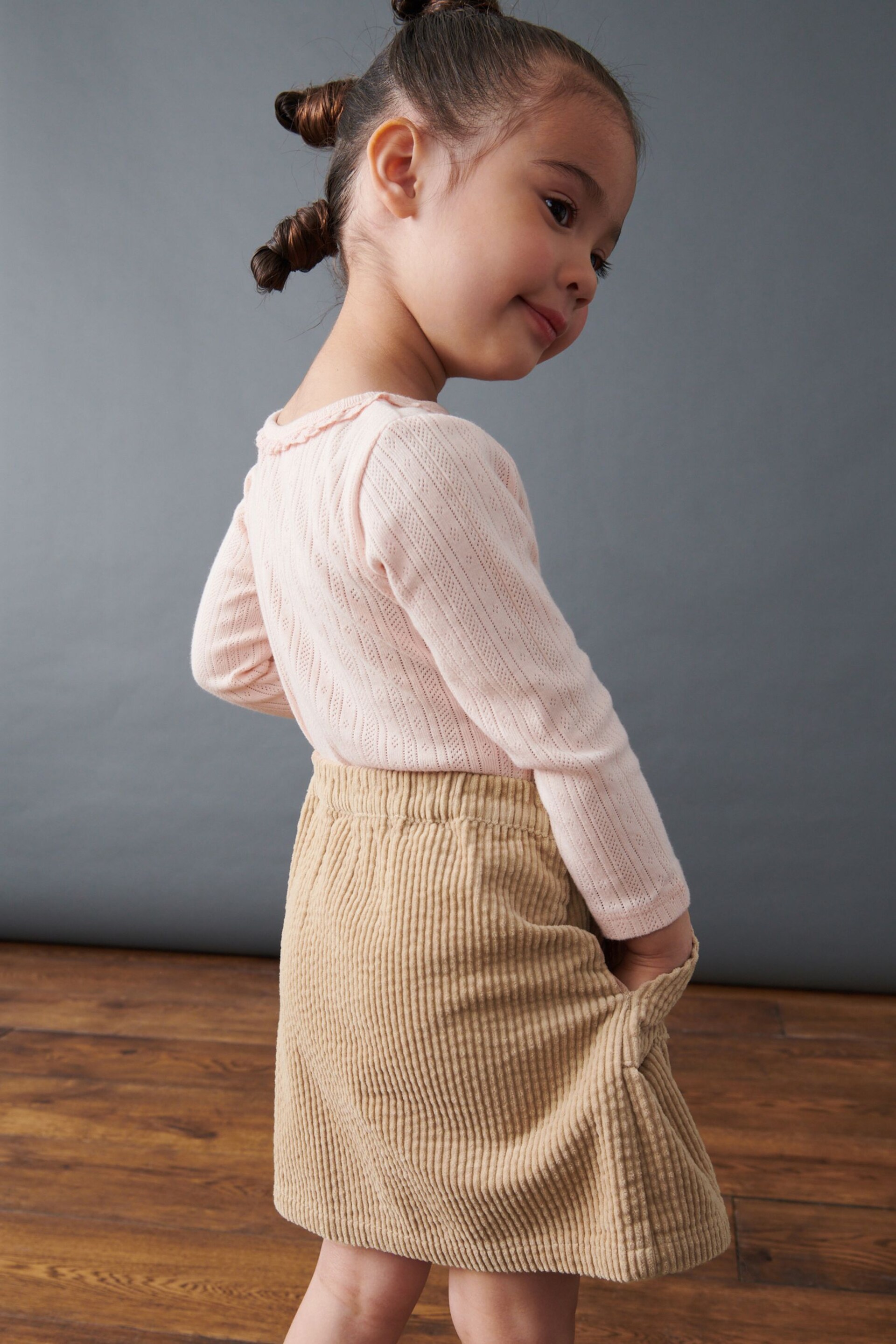 Tan Brown Corduroy Skirt (3mths-7yrs) - Image 3 of 7