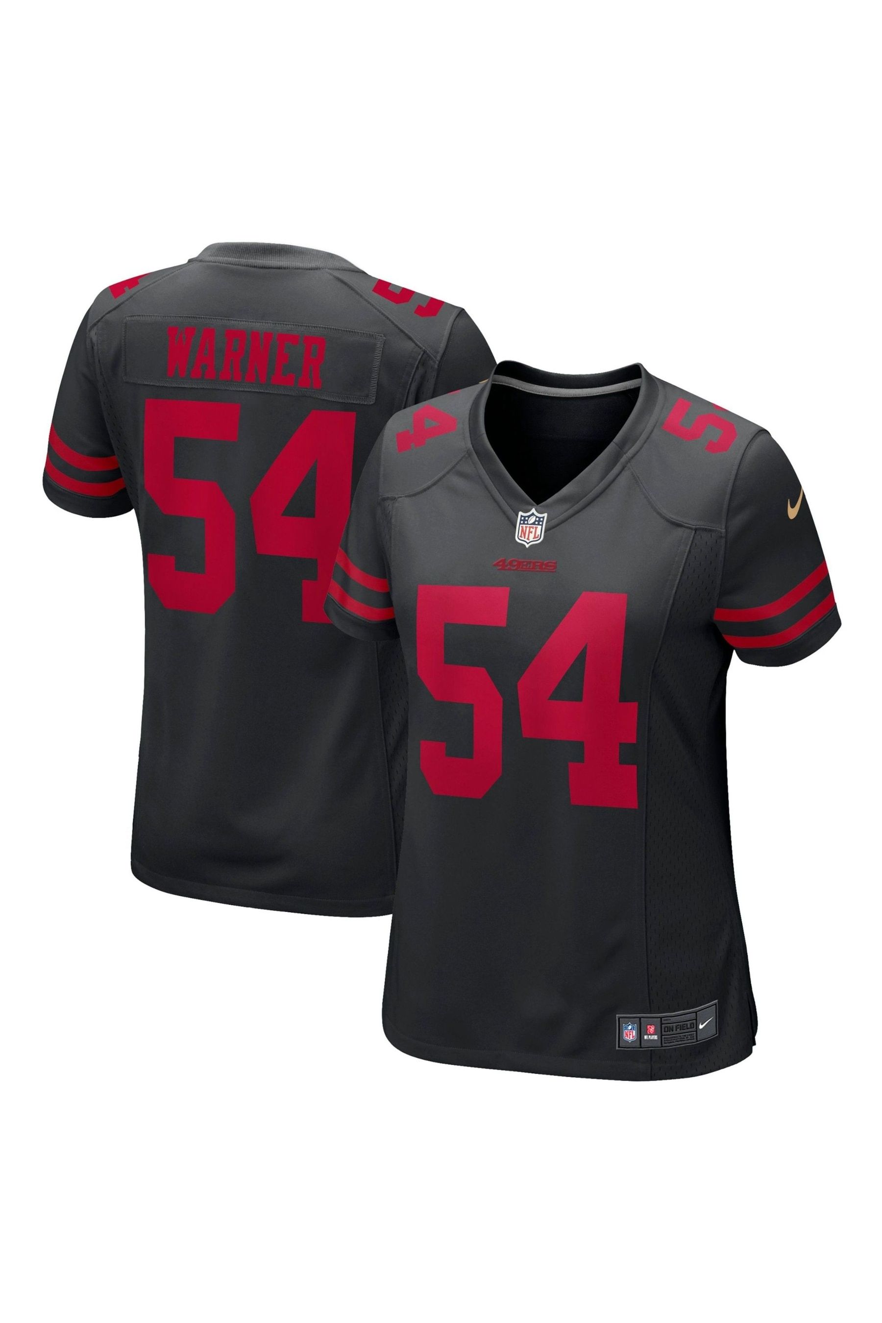Buy Nike Black San Francisco 49ers Game Alternate Jersey Fred Warner Womens from Next Ireland