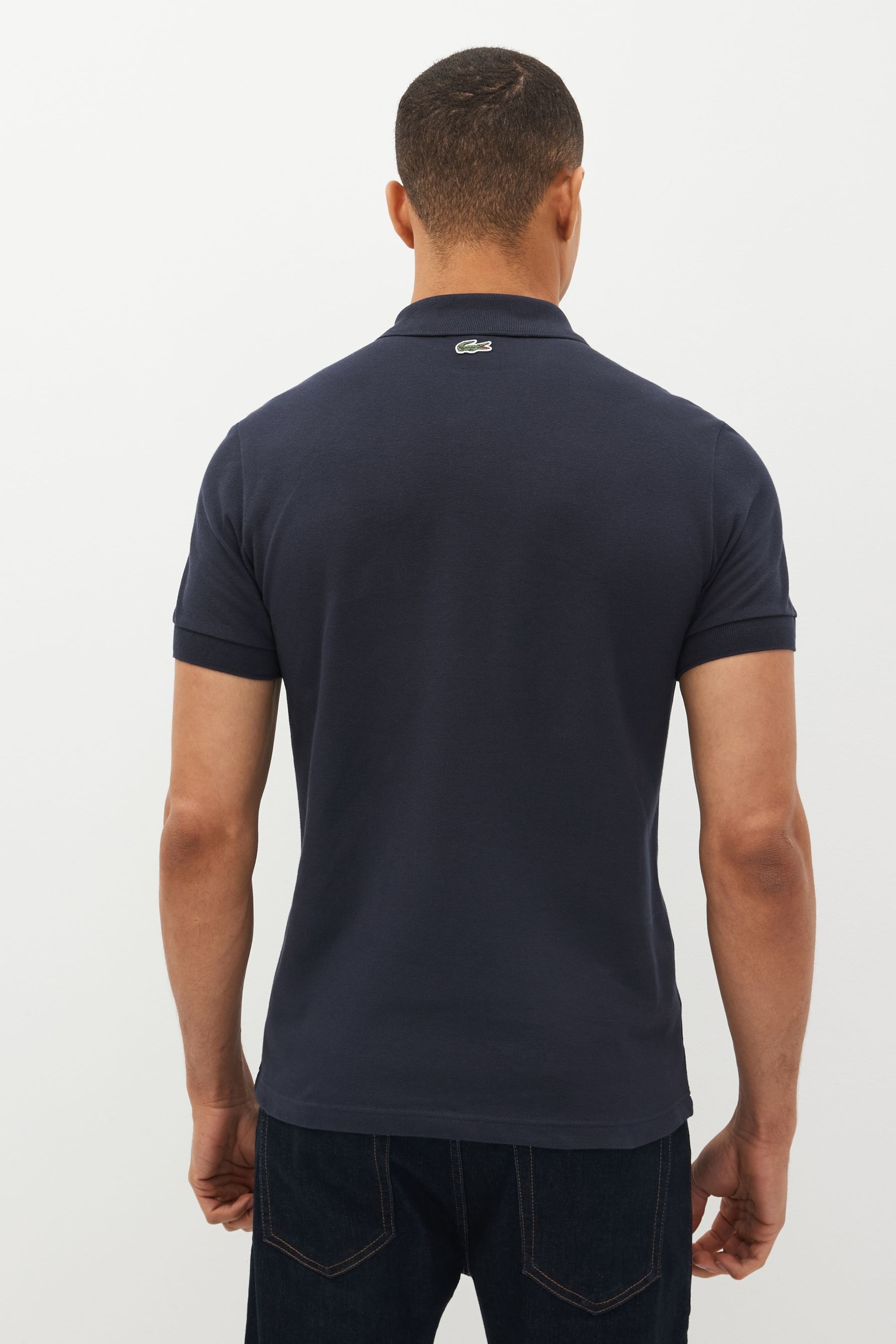 Lacoste Signature Print Polo Shirt - Image 2 of 4