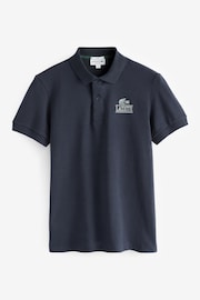 Lacoste Signature Print Polo Shirt - Image 4 of 4