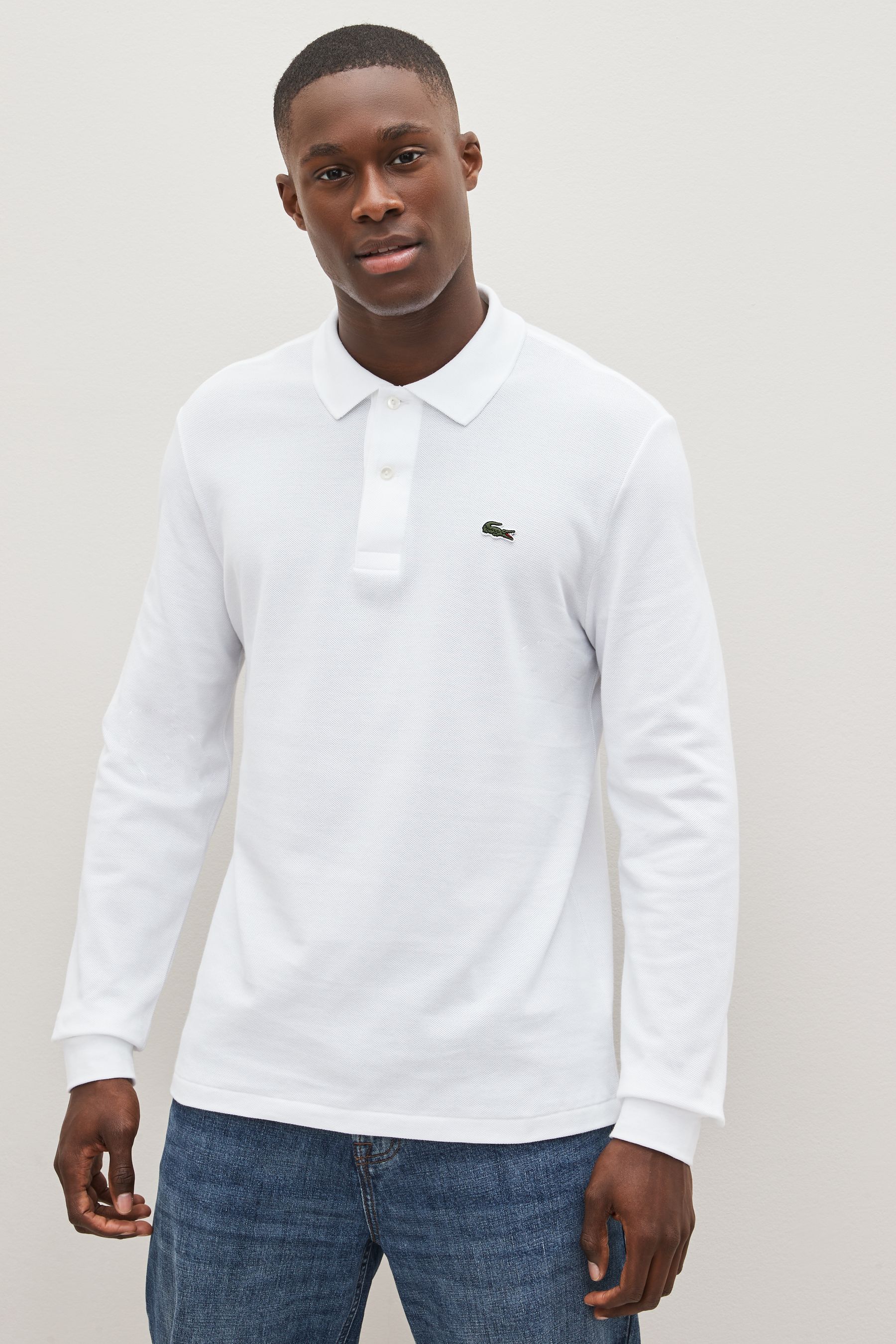 Lacoste long sleeve polo top