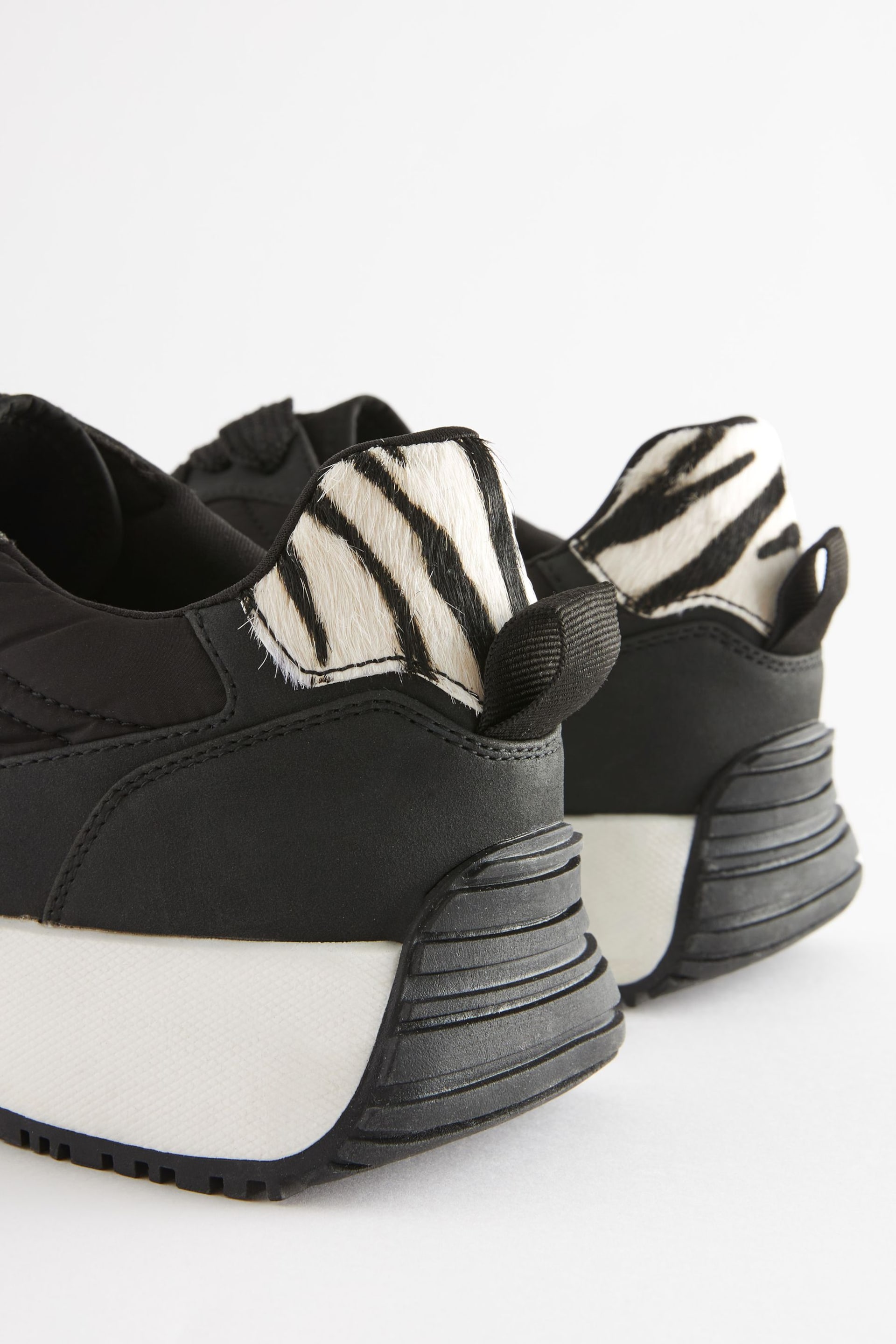 Black Forever Comfort® Panel Detail Chunky Trainers - Image 5 of 6