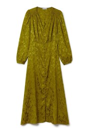 Another Sunday Button Through Jacquard Midi Dress - Image 5 of 7