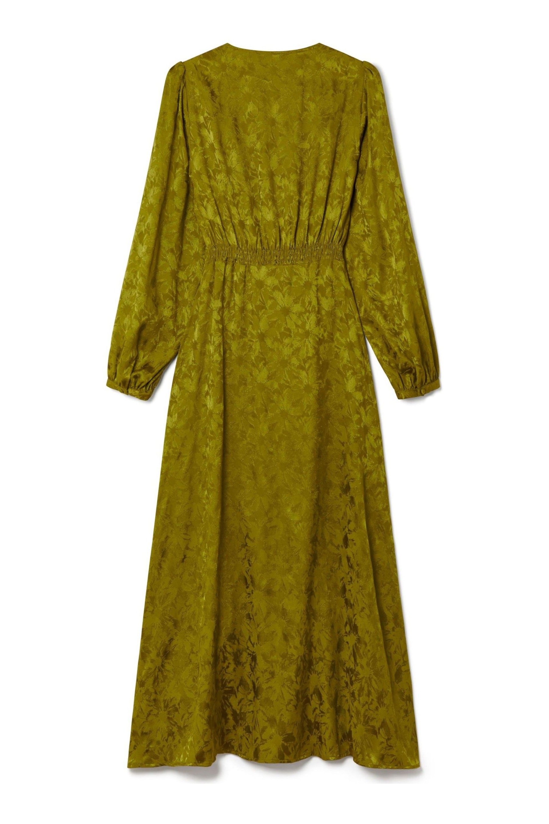 Another Sunday Button Through Jacquard Midi Dress - Image 6 of 7