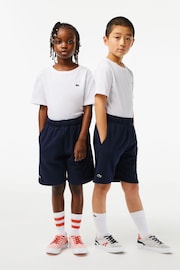 Lacoste Childrens Brushed Cotton Jersey Shorts - Image 2 of 4