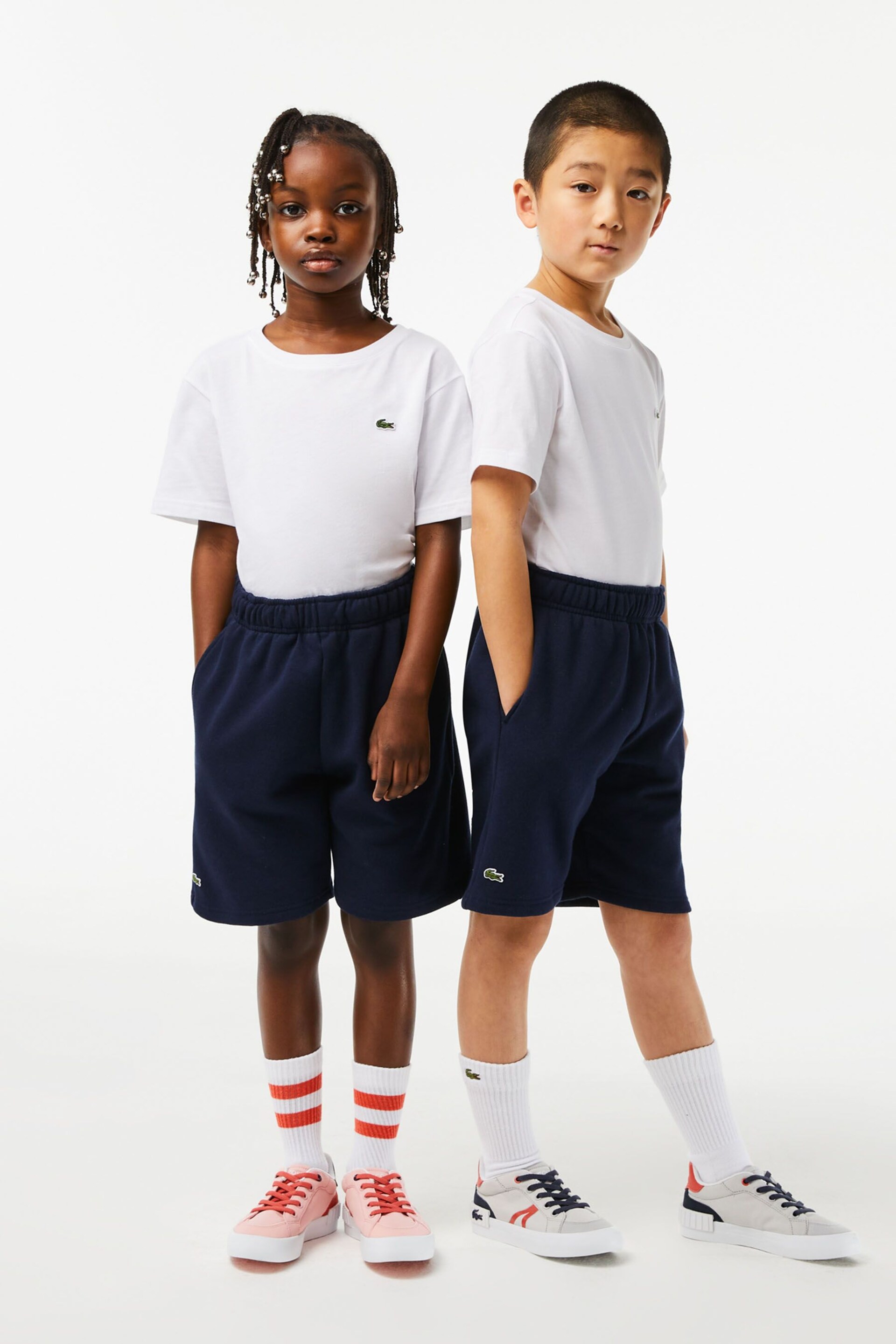 Lacoste Childrens Brushed Cotton Jersey Shorts - Image 2 of 4