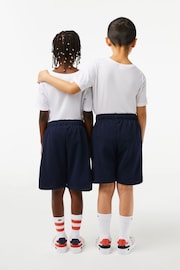 Lacoste Childrens Brushed Cotton Jersey Shorts - Image 3 of 4