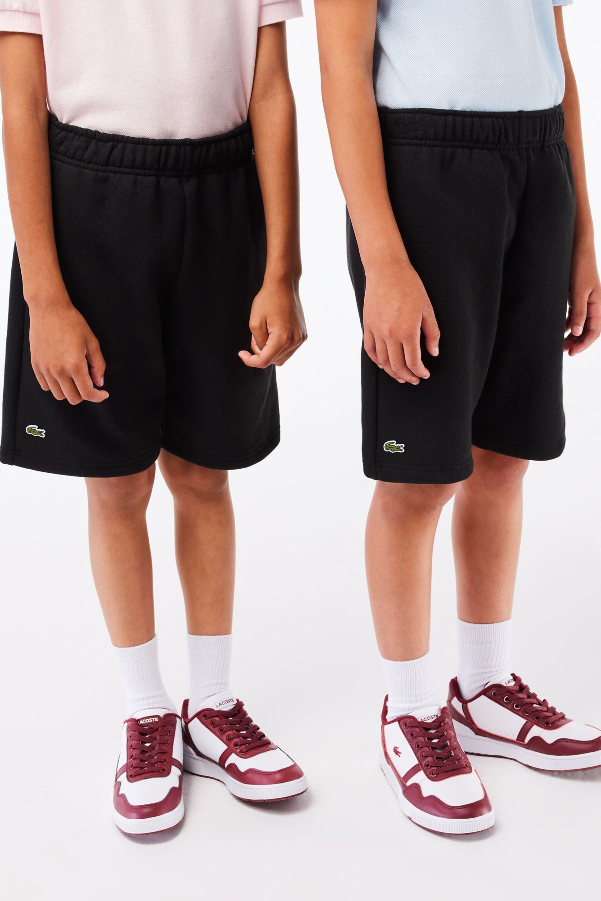 Lacoste Childrens Brushed Cotton Jersey Shorts - Image 2 of 4