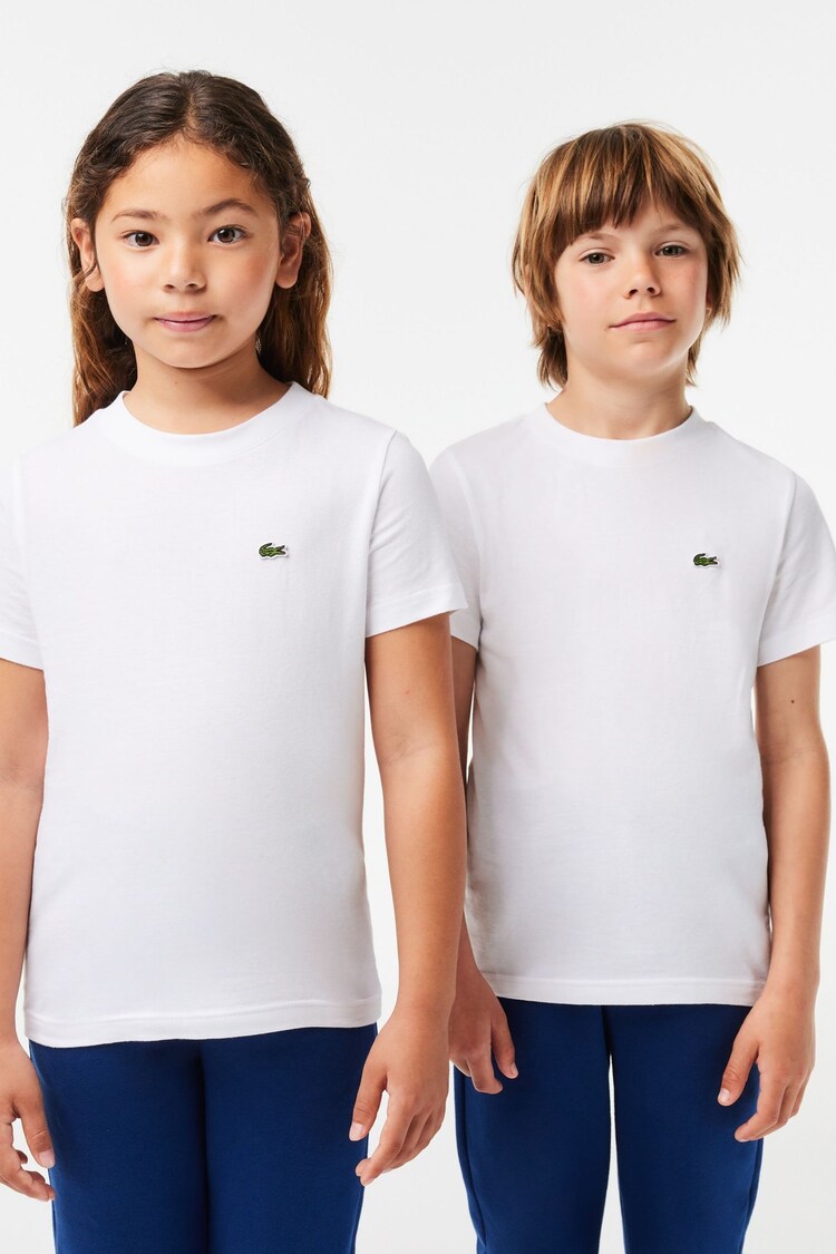 Lacoste 100% Cotton Plain Jersey T-Shirt - Image 2 of 4