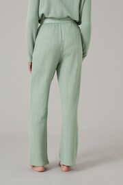 B by Ted Baker Waffle Lounge Wide Leg Trousers - Image 4 of 6