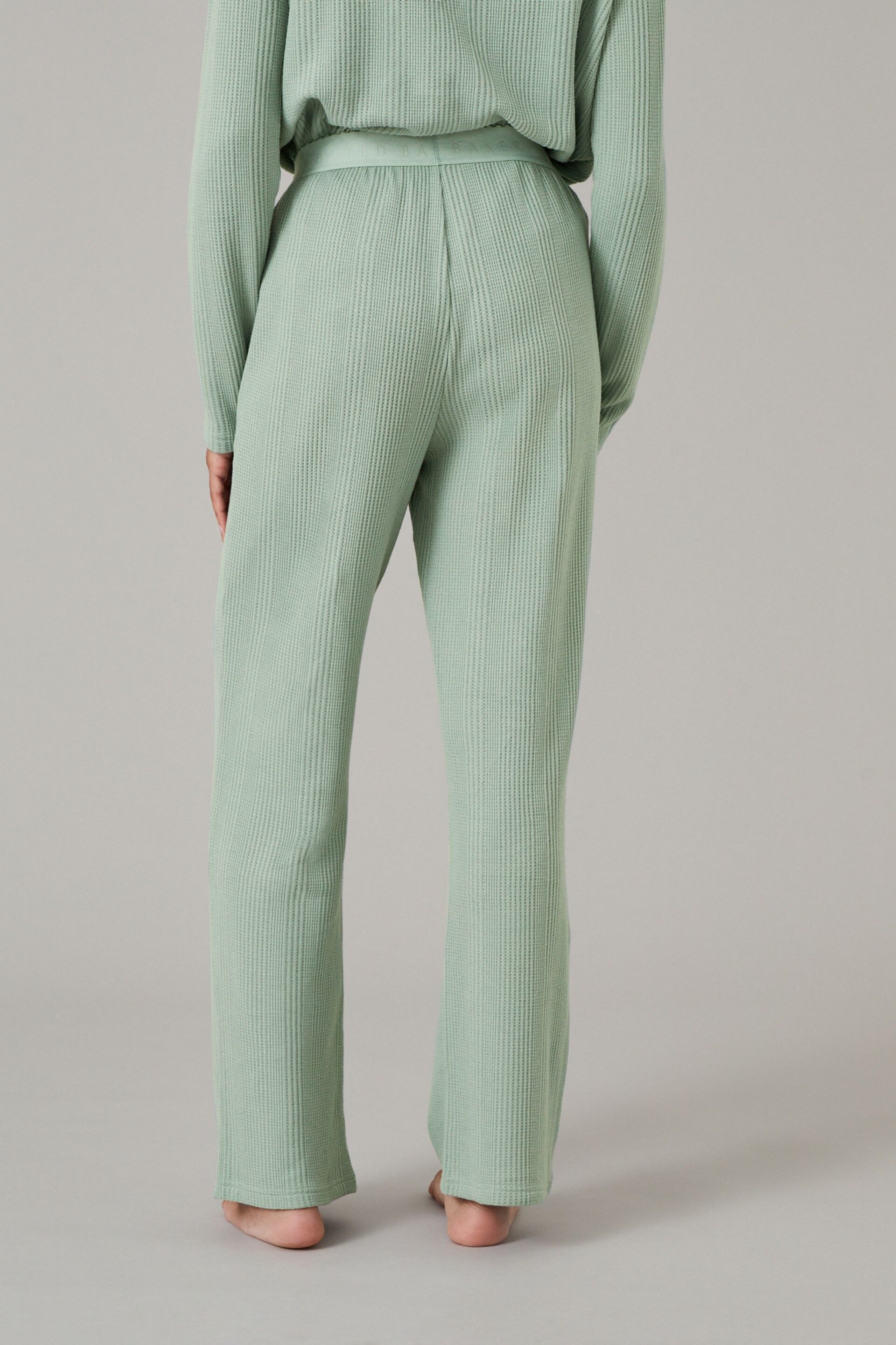 B by Ted Baker Waffle Lounge Wide Leg Trousers - Image 4 of 6