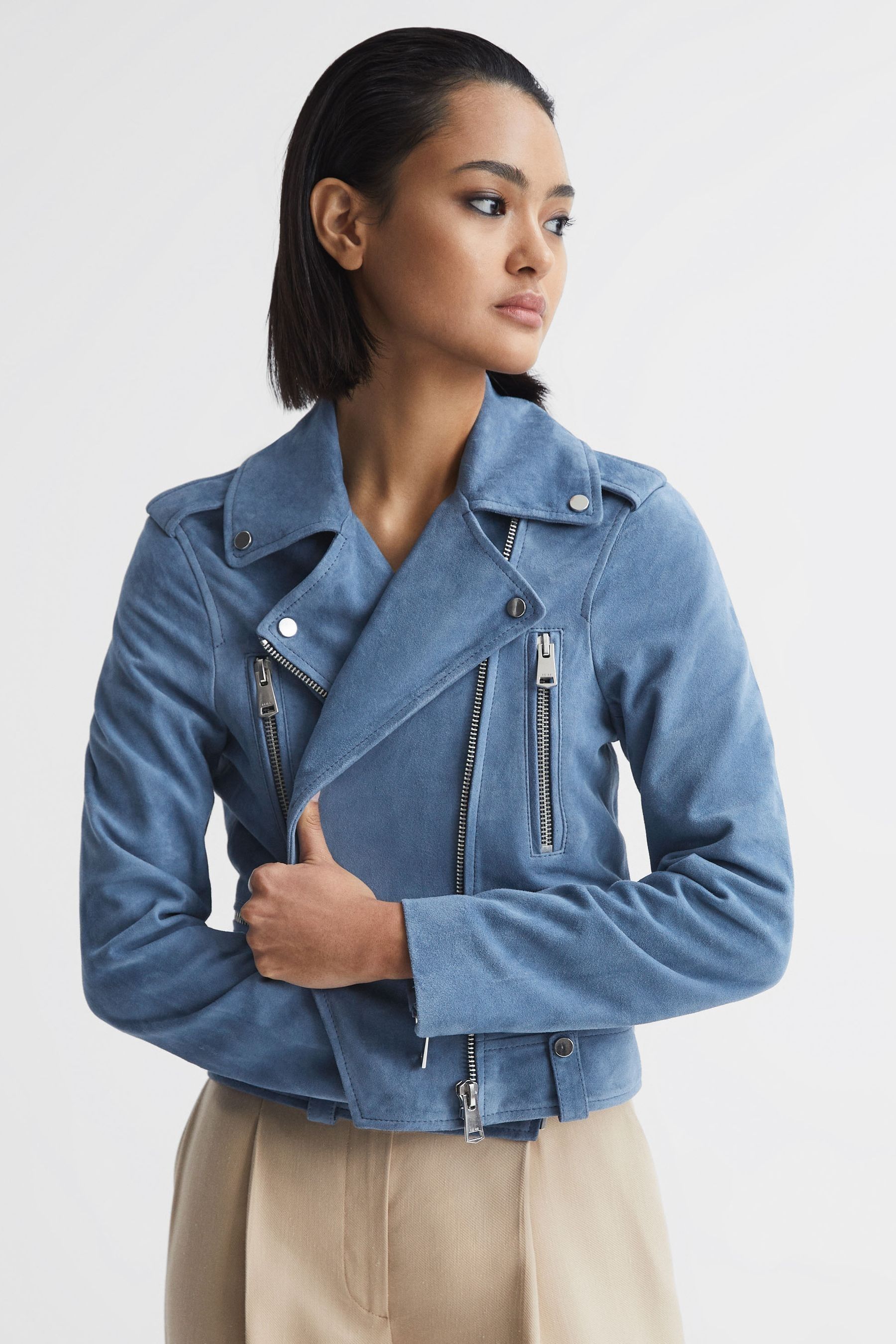 Reiss suede bomber on sale