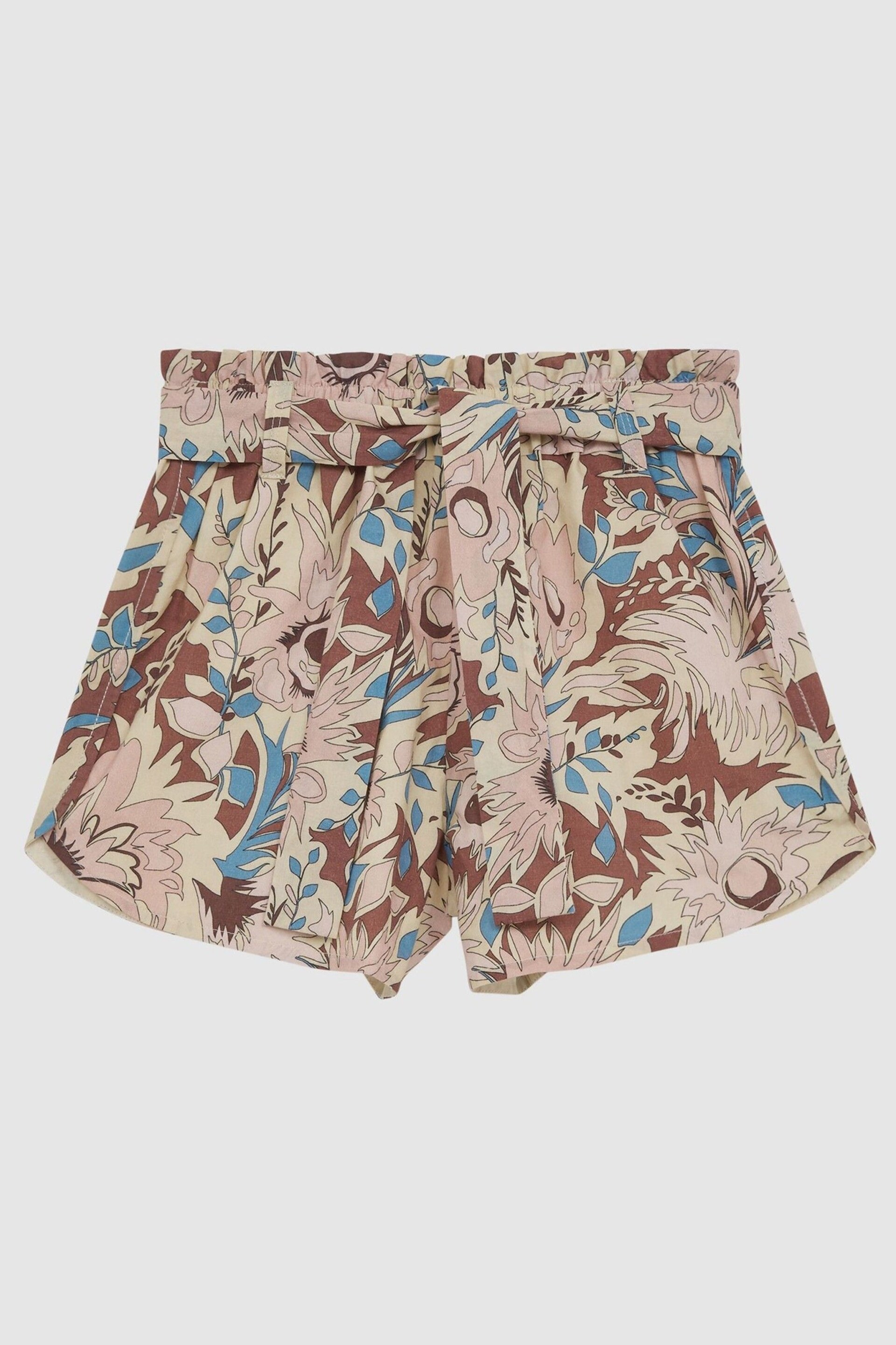 Reiss Lilac Noah Senior Elasticated Waist Printed Shorts - Image 2 of 6