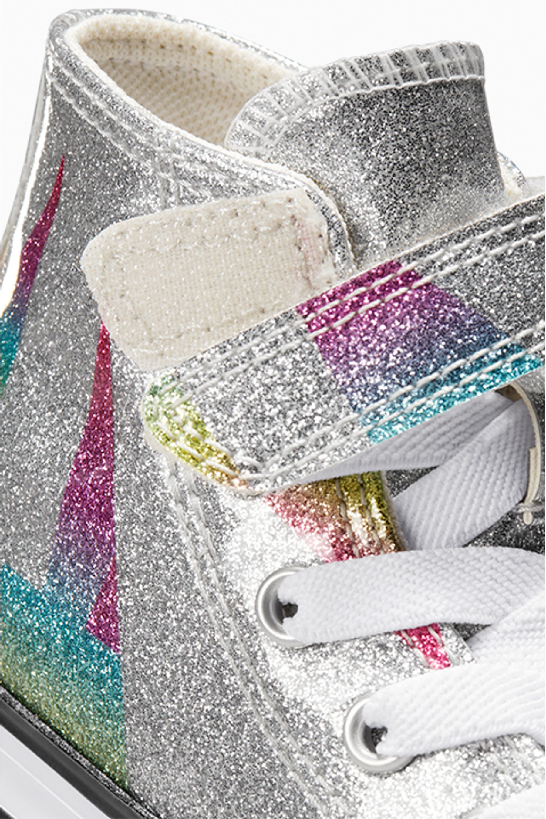 Buy Converse Silver Infant Easy On Prism Trainers from Next Luxembourg