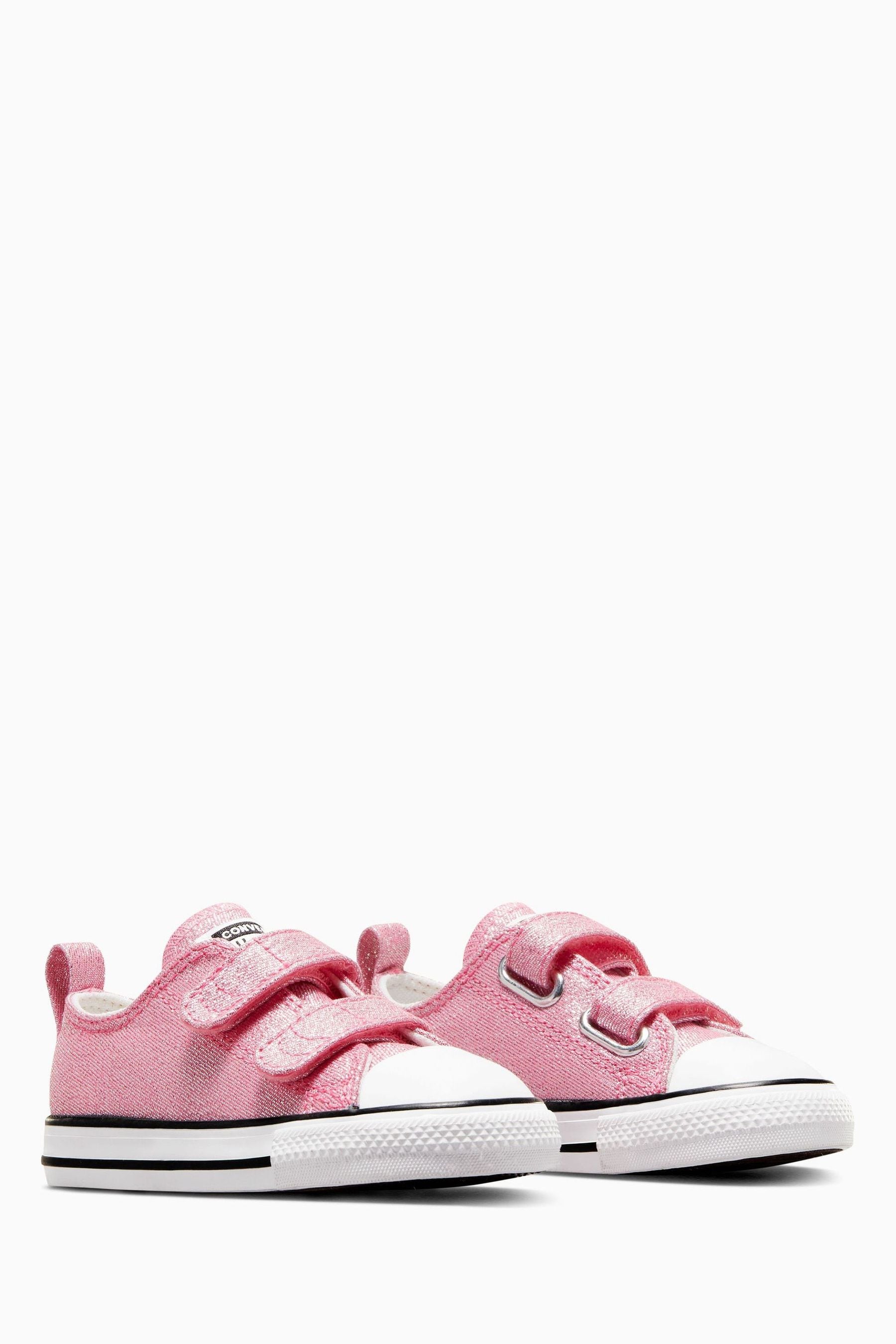 Buy Converse Pink Infant Prism Glitter 2V Easy On Trainers from Next Luxembourg
