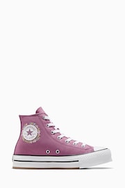 Converse Pink Youth Eva Lift Trainers - Image 3 of 10