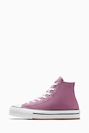 Converse Pink Youth Eva Lift Trainers - Image 4 of 10