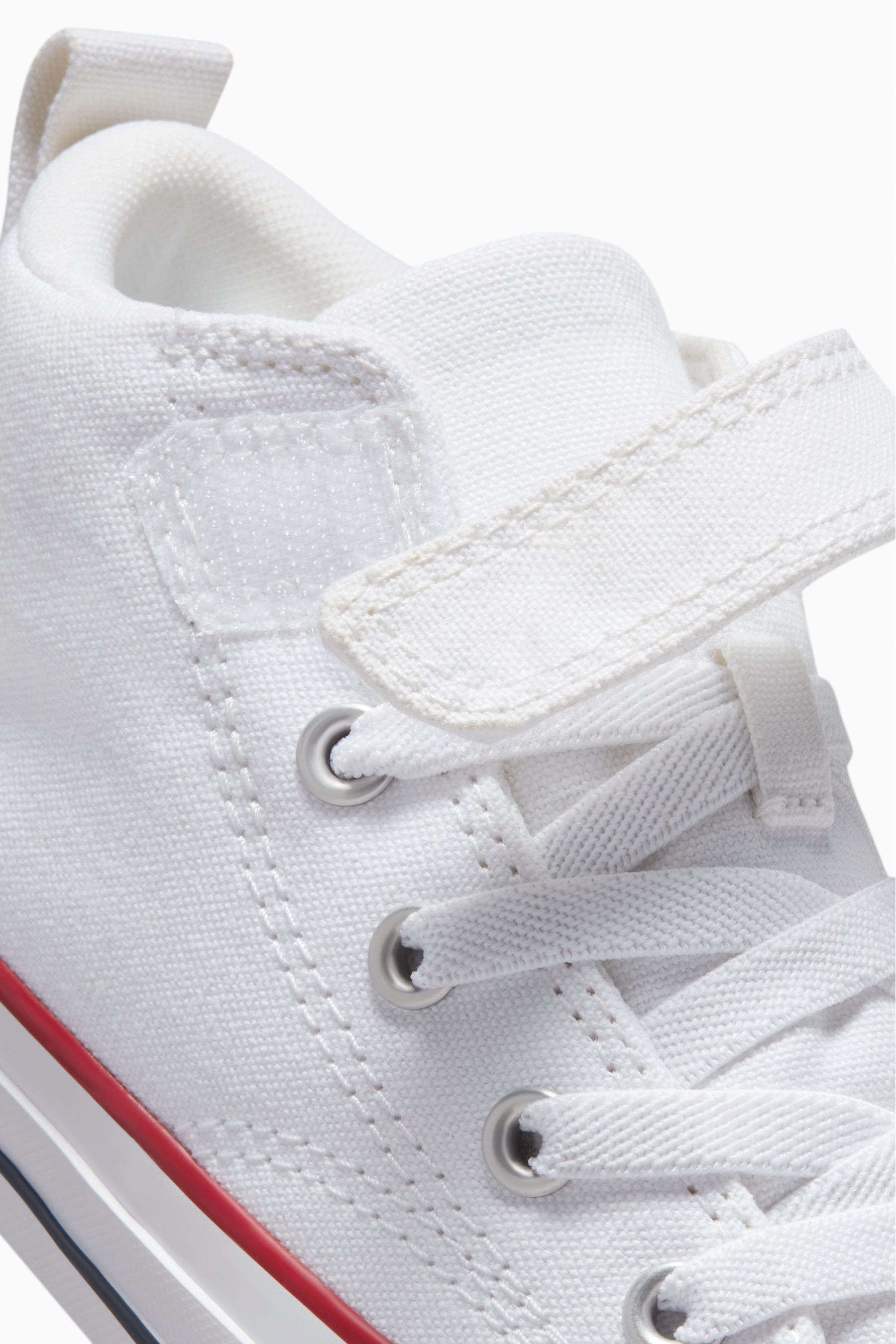 Kids converse white top