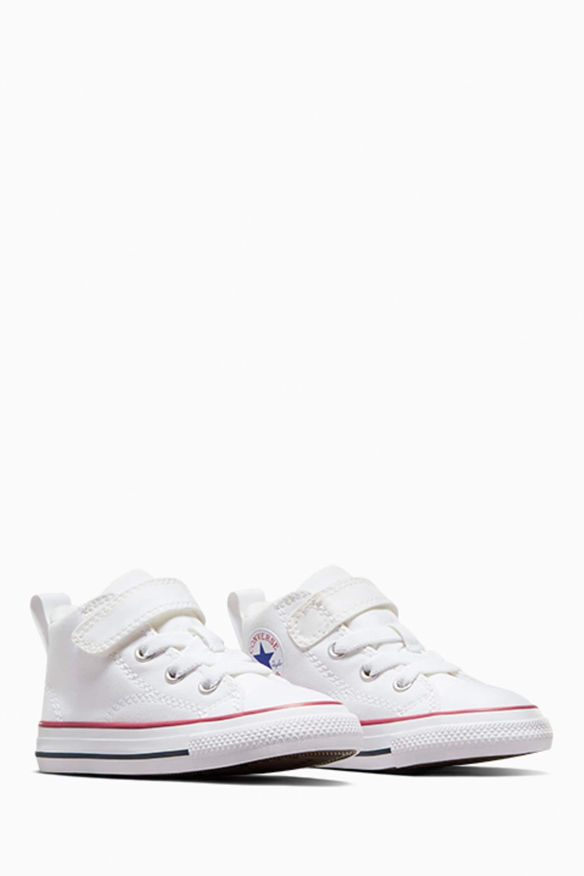 Converse White Malden Street Infant Trainers - Image 3 of 8