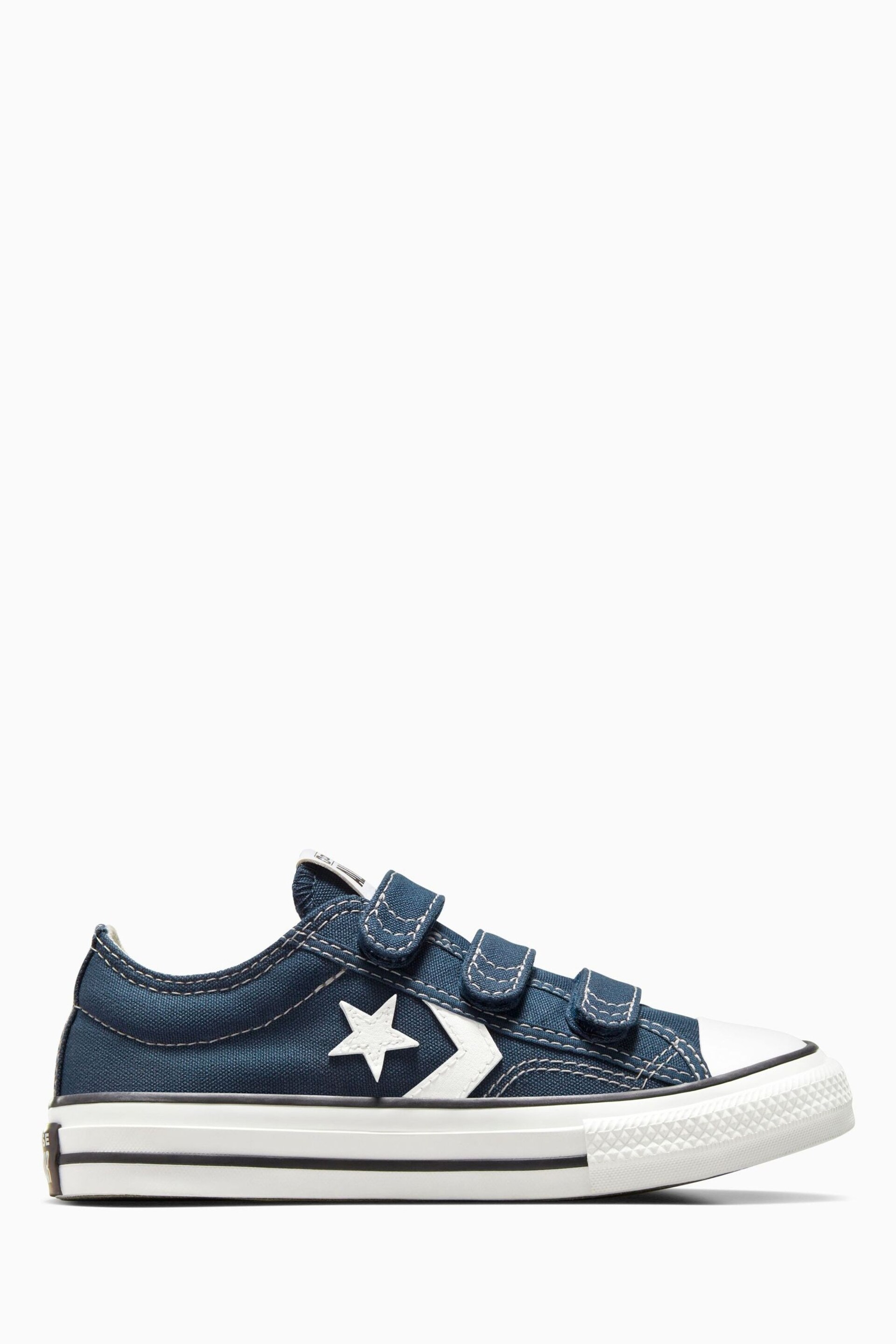 Converse Blue Junior Star Player 76 3V Easy On Trainers - Image 1 of 11