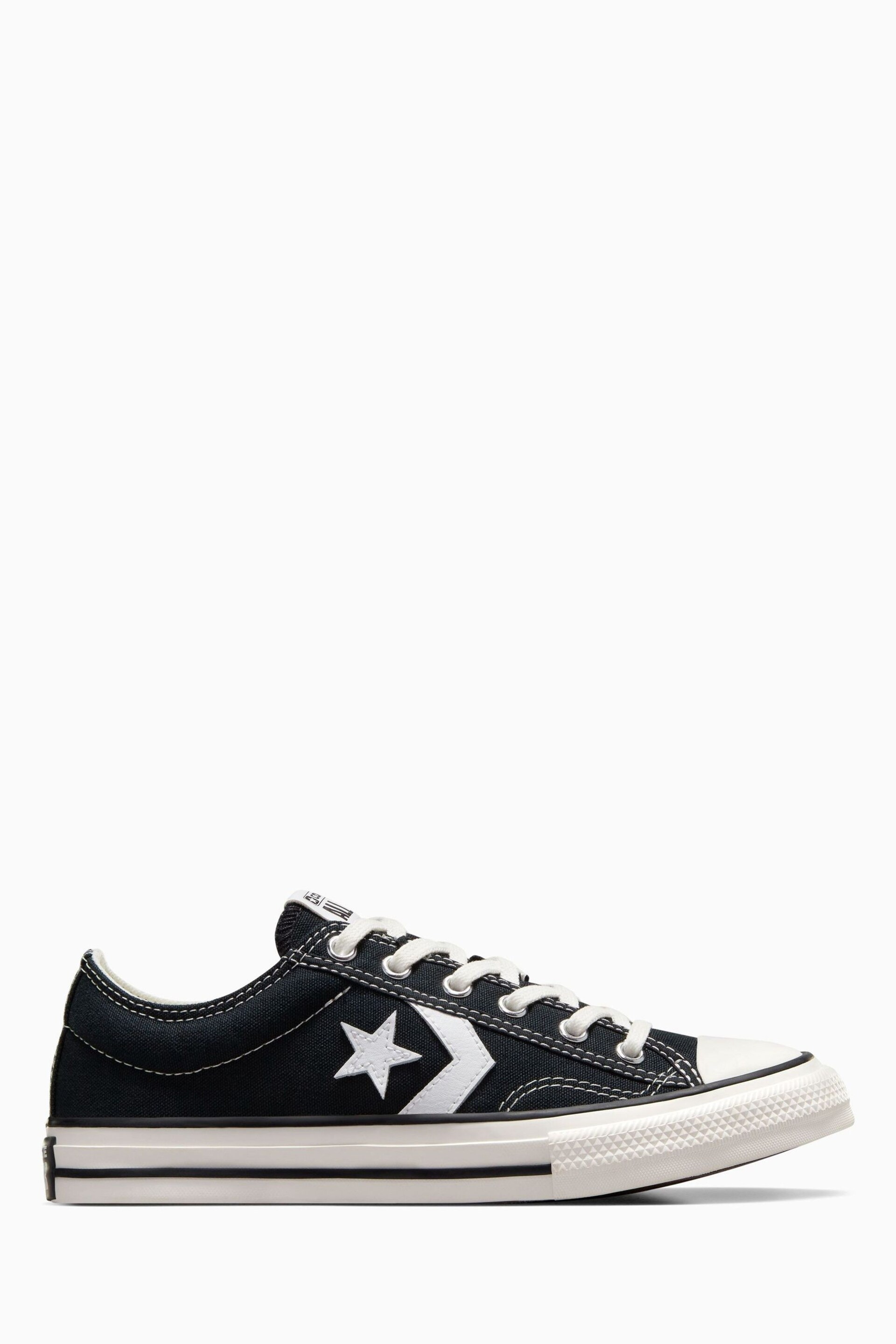 Converse Black Youth Star Player 76 Trainers - Image 1 of 8