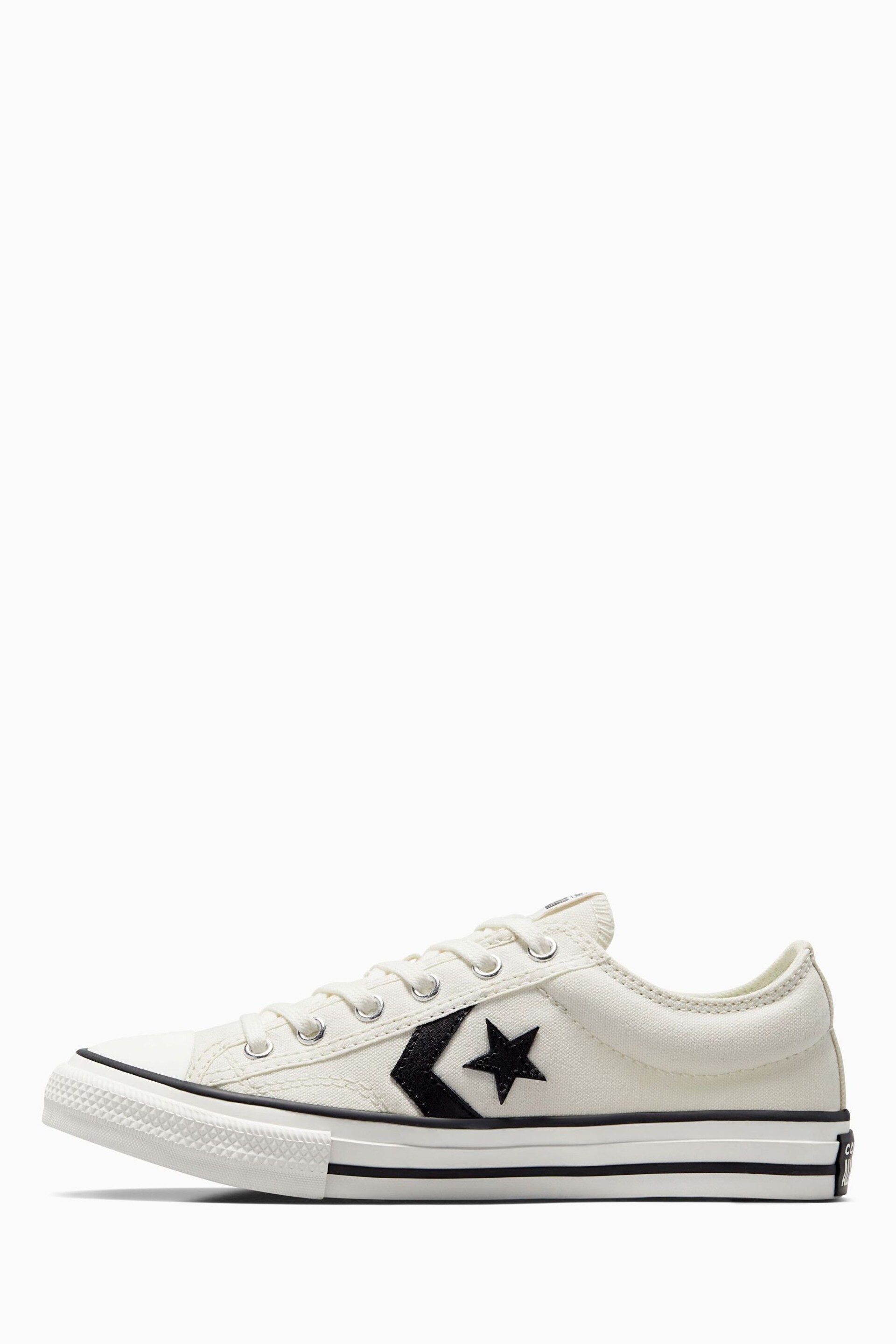 Converse White Youth Star Player 76 Trainers - Image 2 of 7