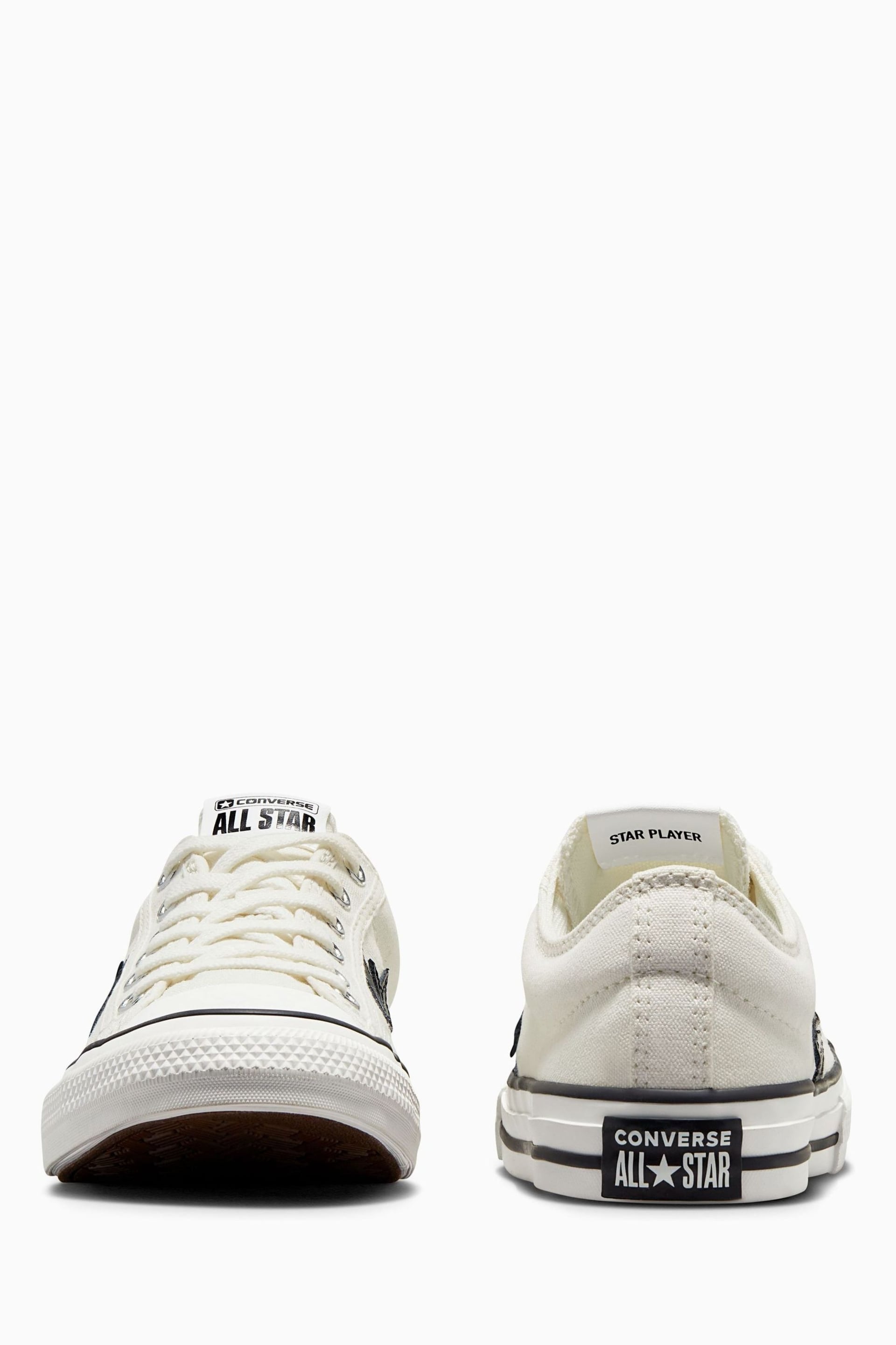 Converse White Youth Star Player 76 Trainers - Image 4 of 7