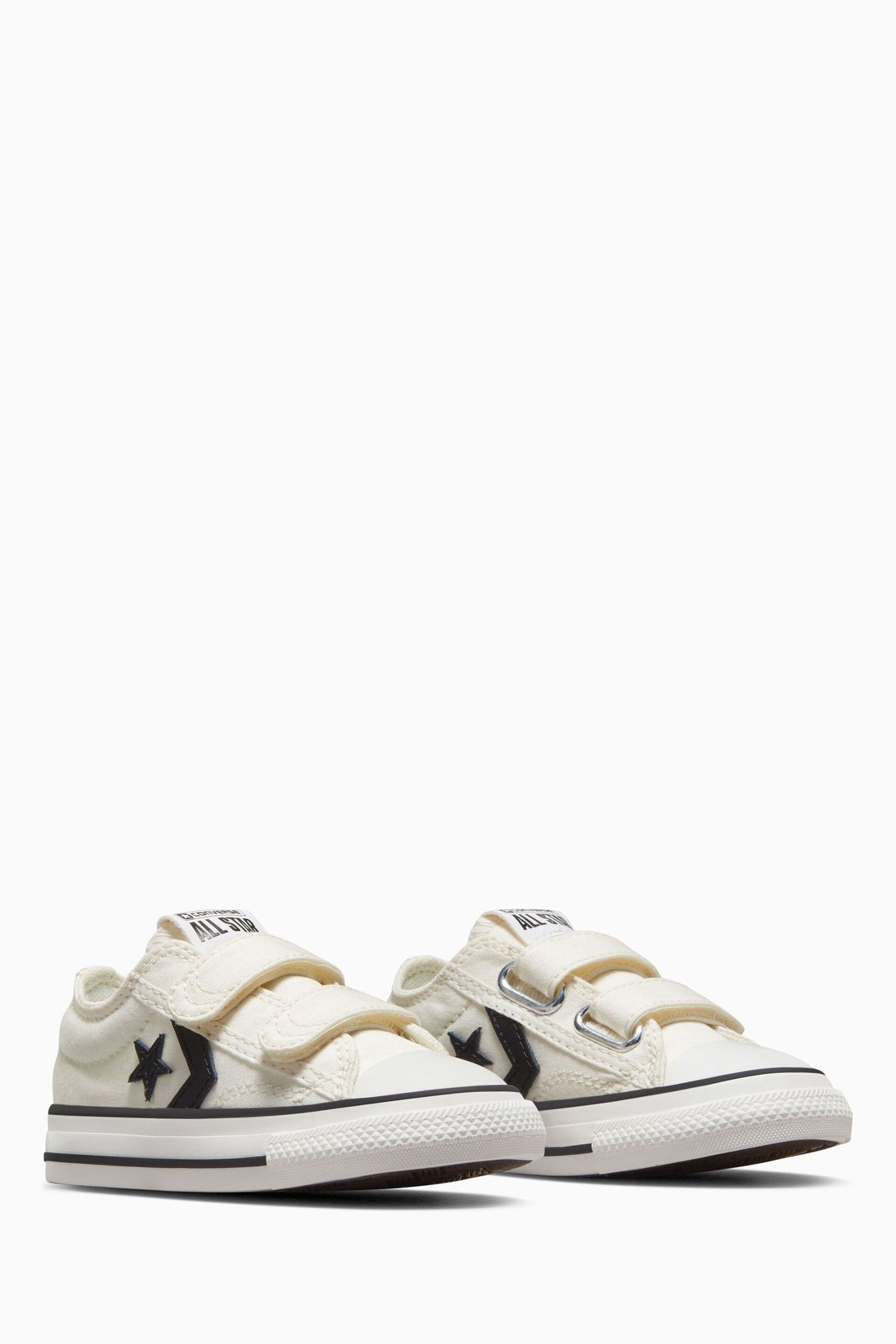 Converse White Infant Star Player 76 2V Easy On Trainers - Image 3 of 9