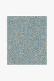 Teal Blue Majestic Damask Wallpaper - Image 2 of 3