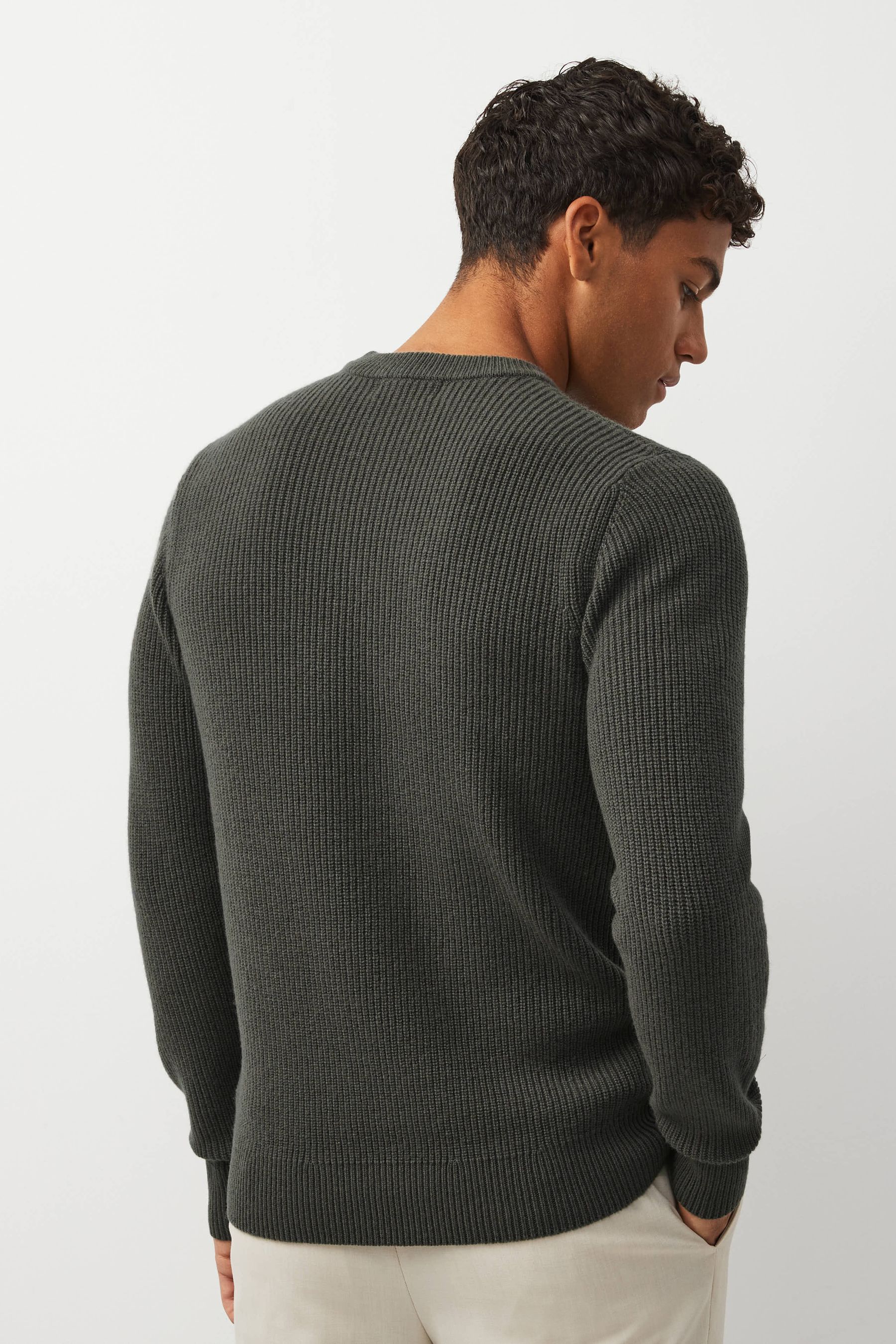 Fred perry textured crew neck jumper online