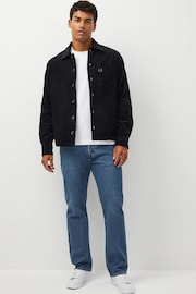 Fred Perry Cord Black Overshirt - Image 2 of 4