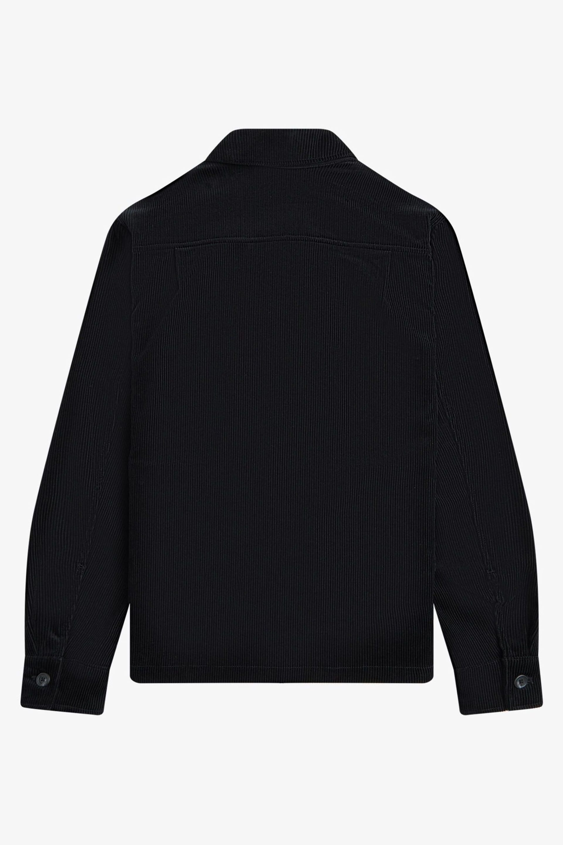 Fred Perry Cord Black Overshirt - Image 4 of 4