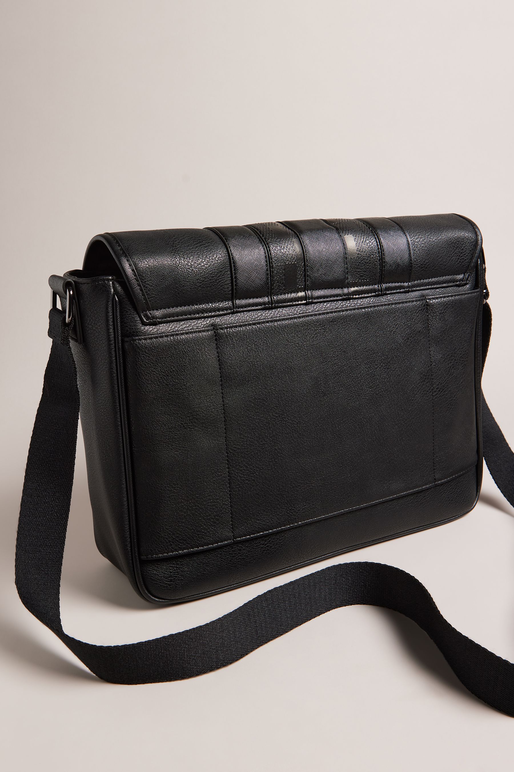 Buy Ted Baker Black Wayvon House Check PU Messenger Bag from Next Germany
