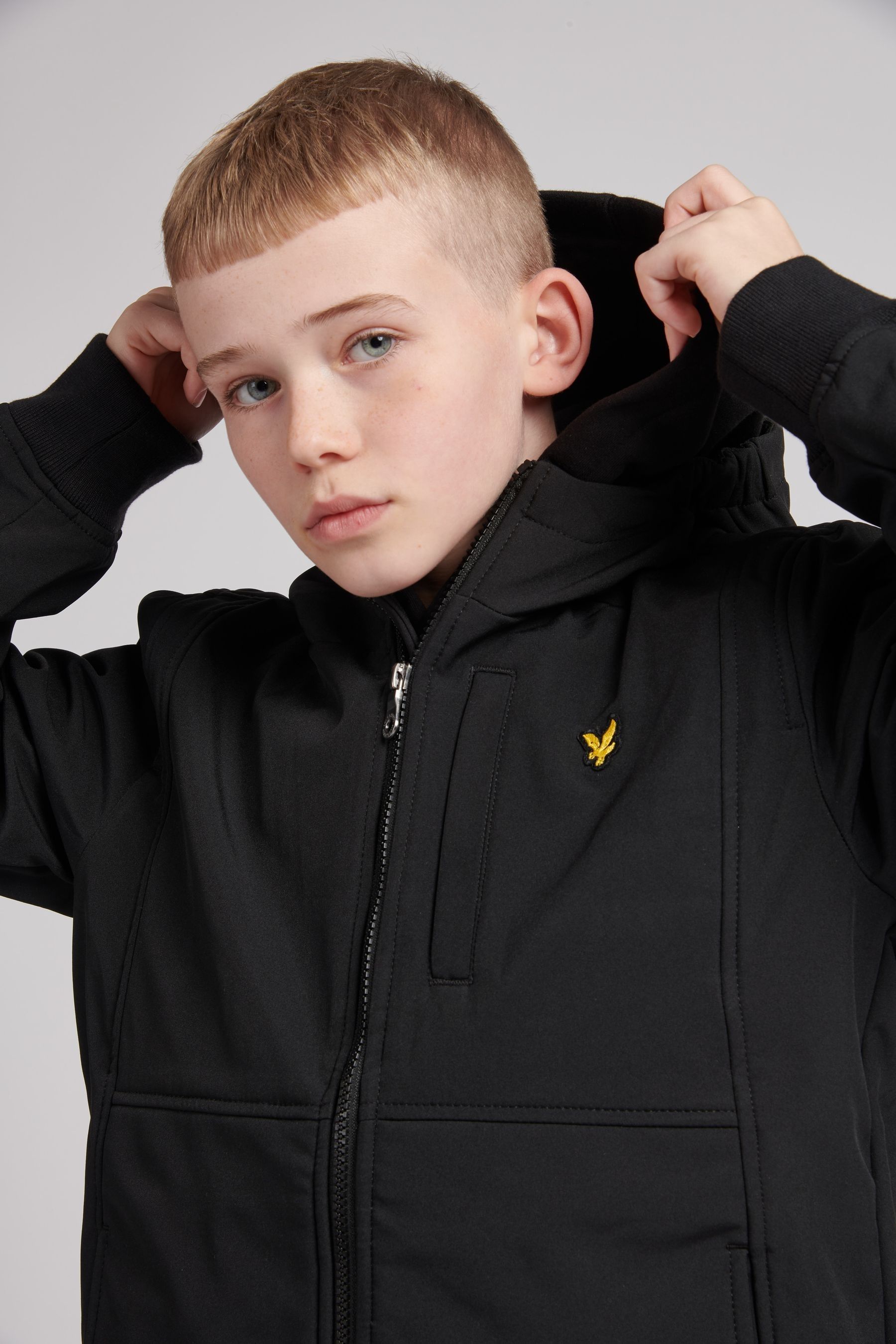 Buy Lyle Scott Boys Shell Black Jacket from Next Luxembourg