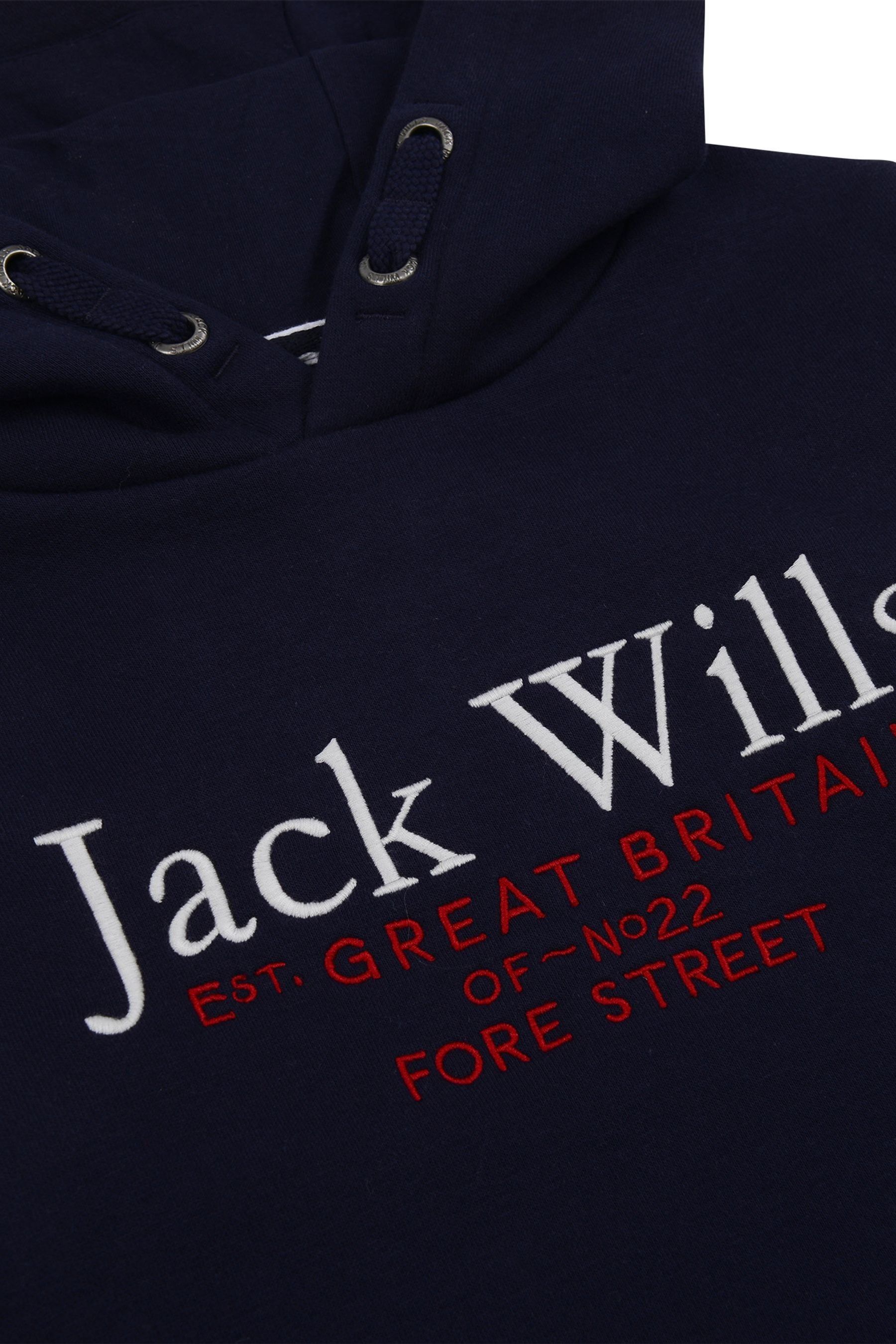 Jack wills navy hoodie discount