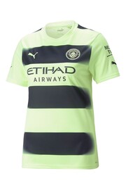 Puma White Manchester City Third Football Shirt 2022-23 Kids - Image 2 of 3