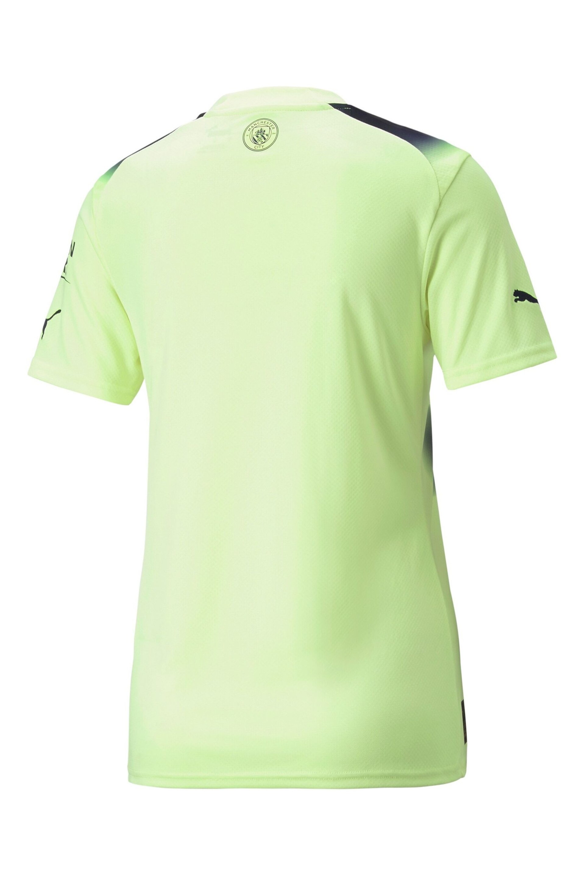 Puma White Manchester City Third Football Shirt 2022-23 Kids - Image 3 of 3