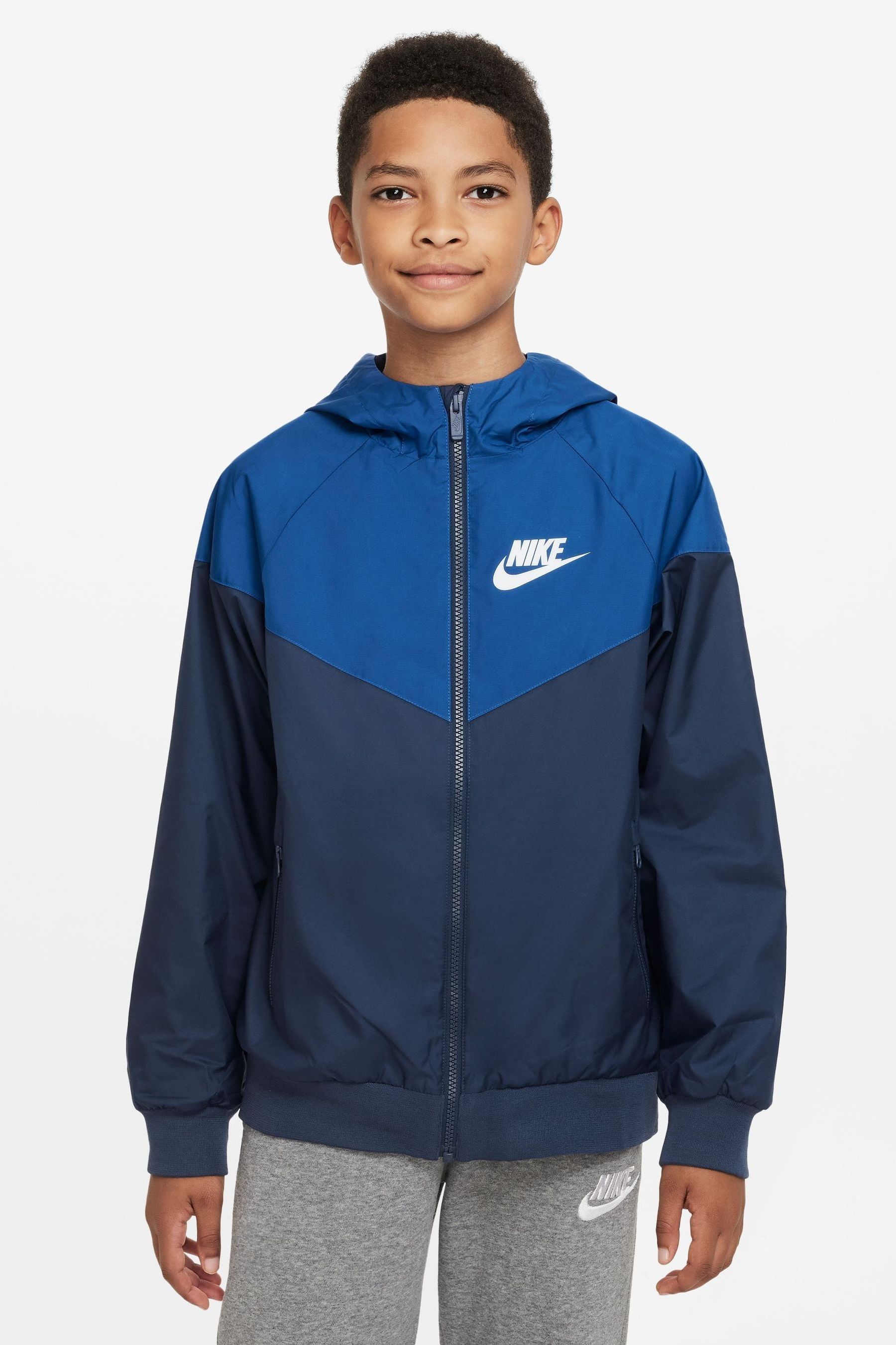 Nike windrunner jacket navy discount