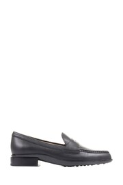 Jones Bootmaker Gessa Black Leather Penny Loafers - Image 1 of 5